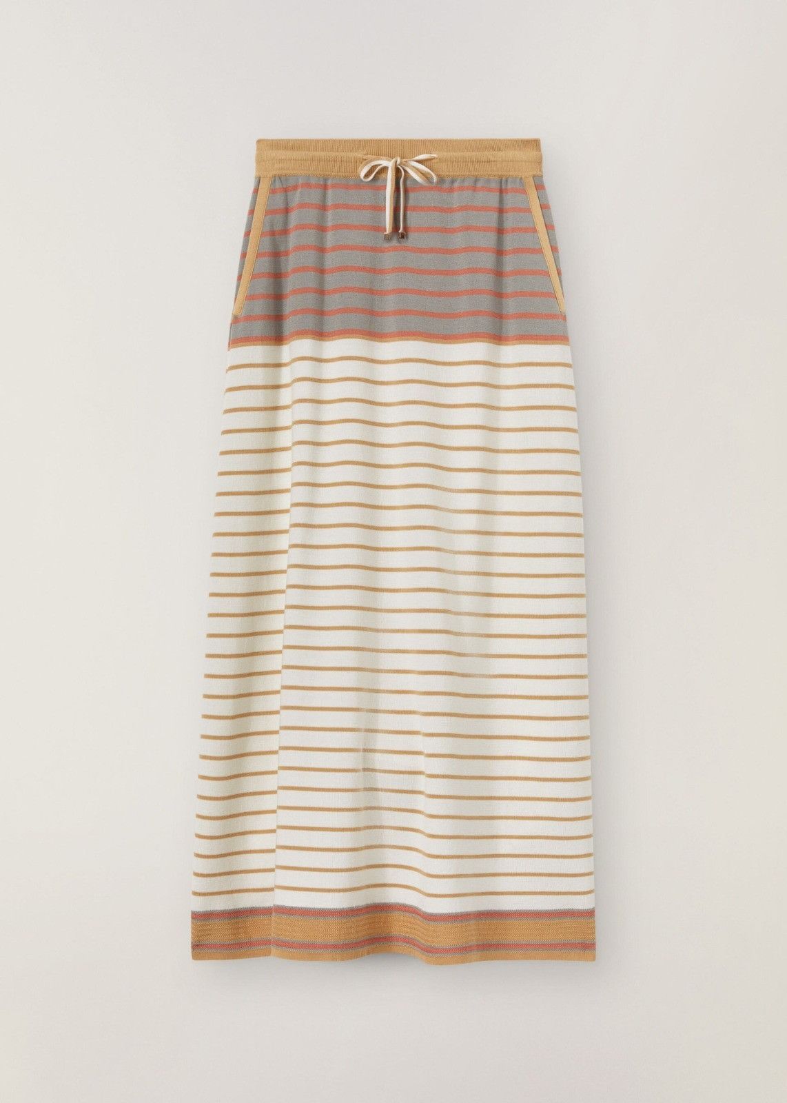 Loro Piana o1srvl11e0824 Sorbonne Stripes Midi Skirt in Multicolor Size 28" / US 6 / IT 42 - 1 Thumbnail