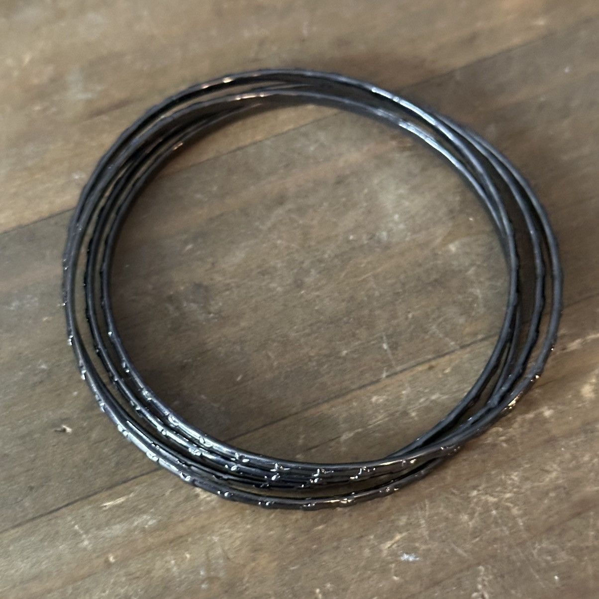 Other Gunmetal silver intertwined bangle bracelet Size ONE SIZE - 4 Thumbnail