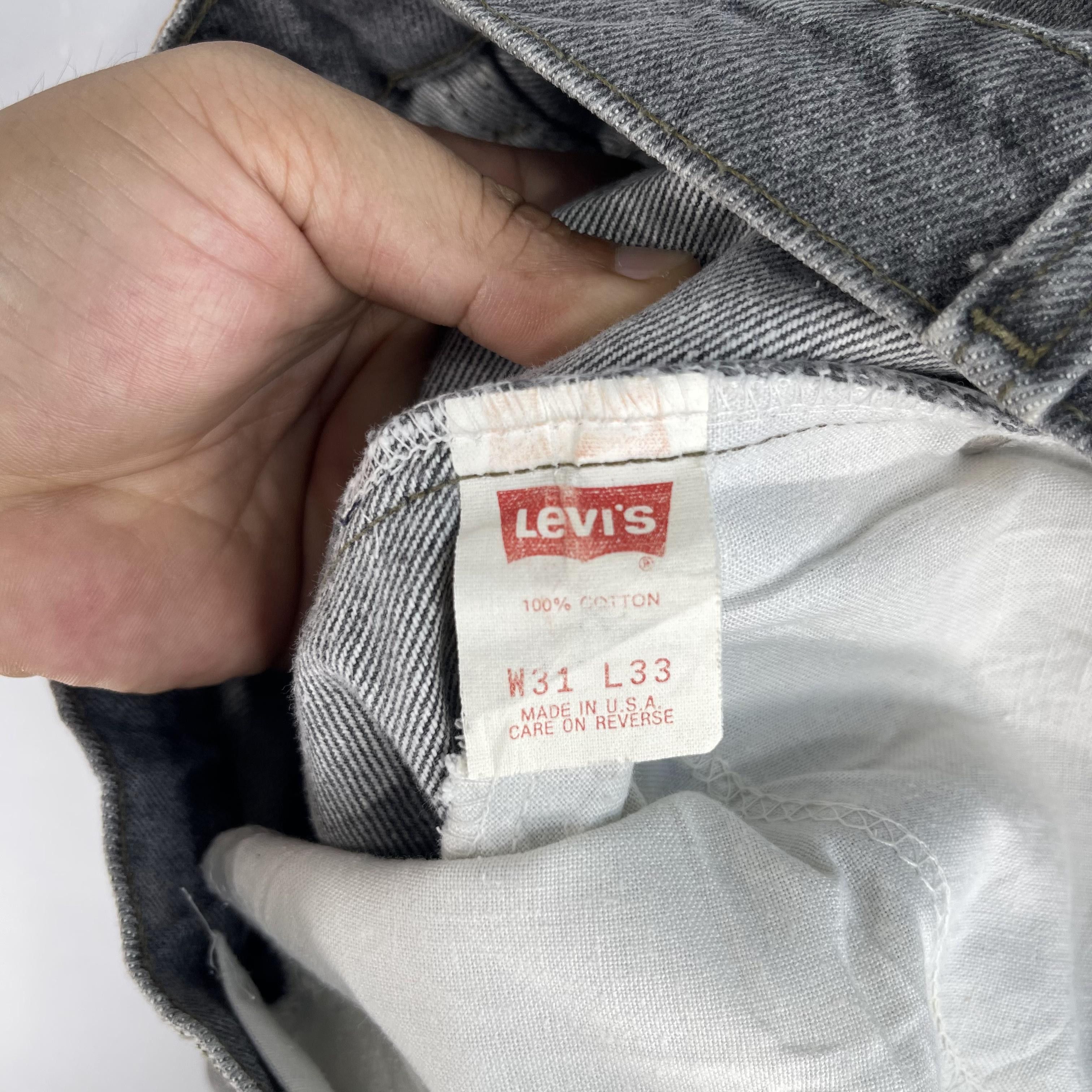 Levi's × Vintage Size 30 Vintage Levis 550 Distressed Gray Washed Jeans Size US 30 / EU 46 - 4 Thumbnail