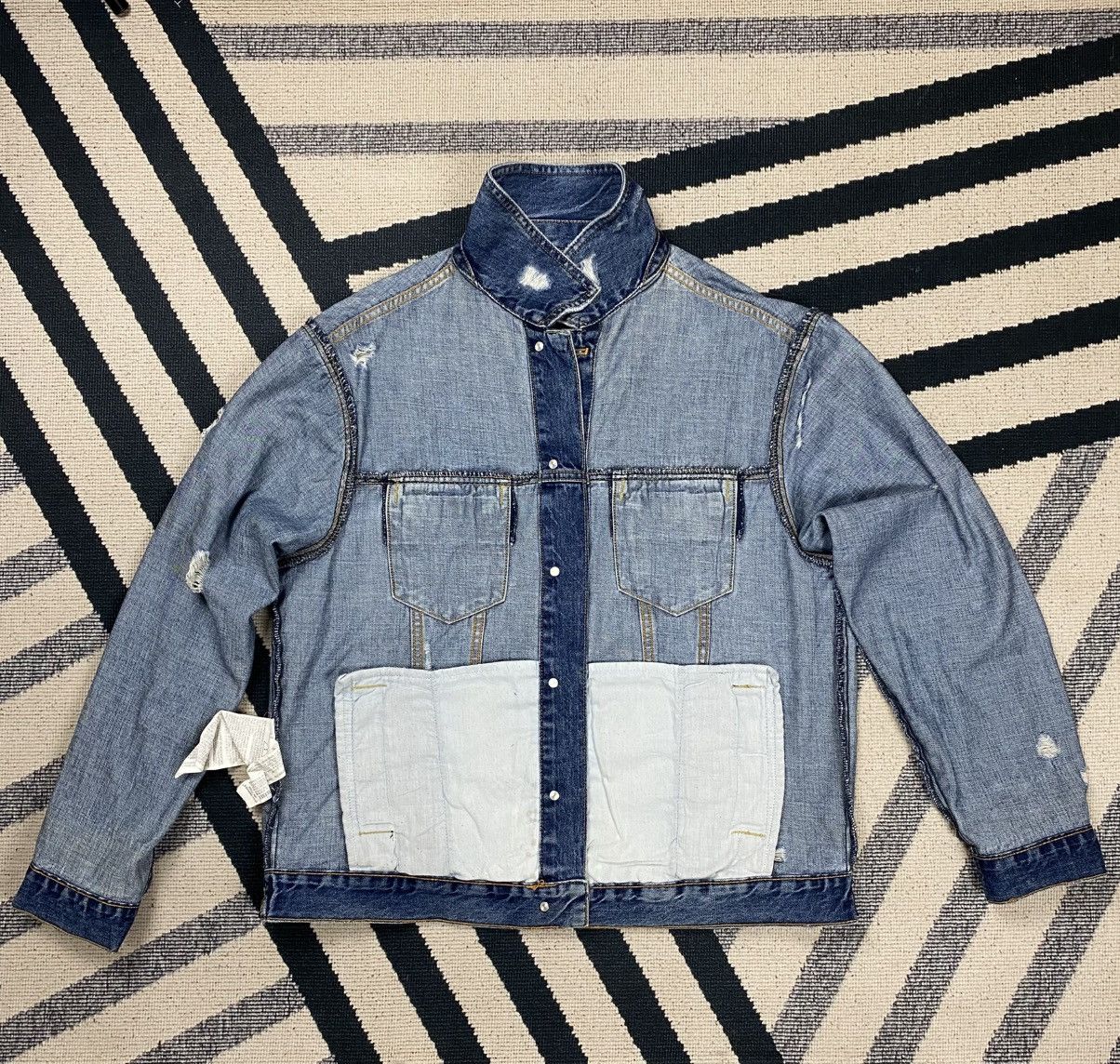 Zara No More Flowers vtg Denim jacket Size US L / EU 52-54 / 3 - 8 Thumbnail