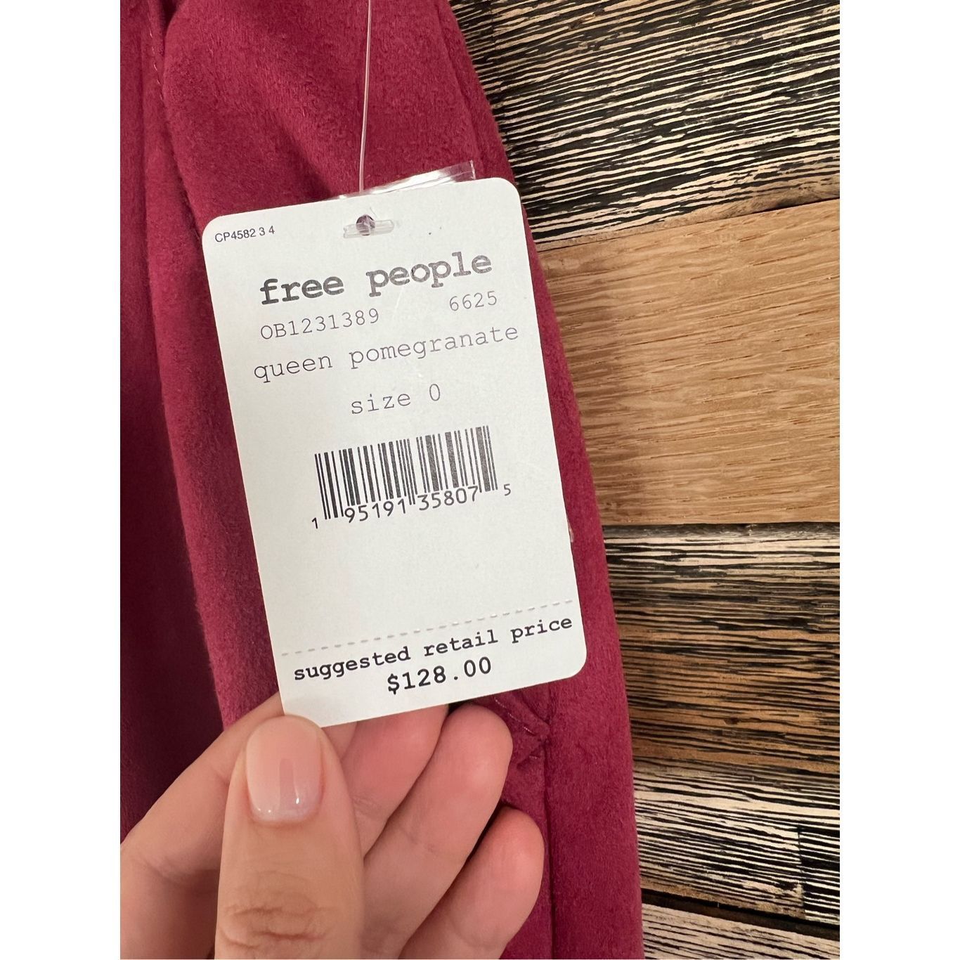 Free People Free People NWT Womens Burgundy Faux Suede Belted Cropped Pa Size 25" / US 0 / IT 36 - 5 Thumbnail