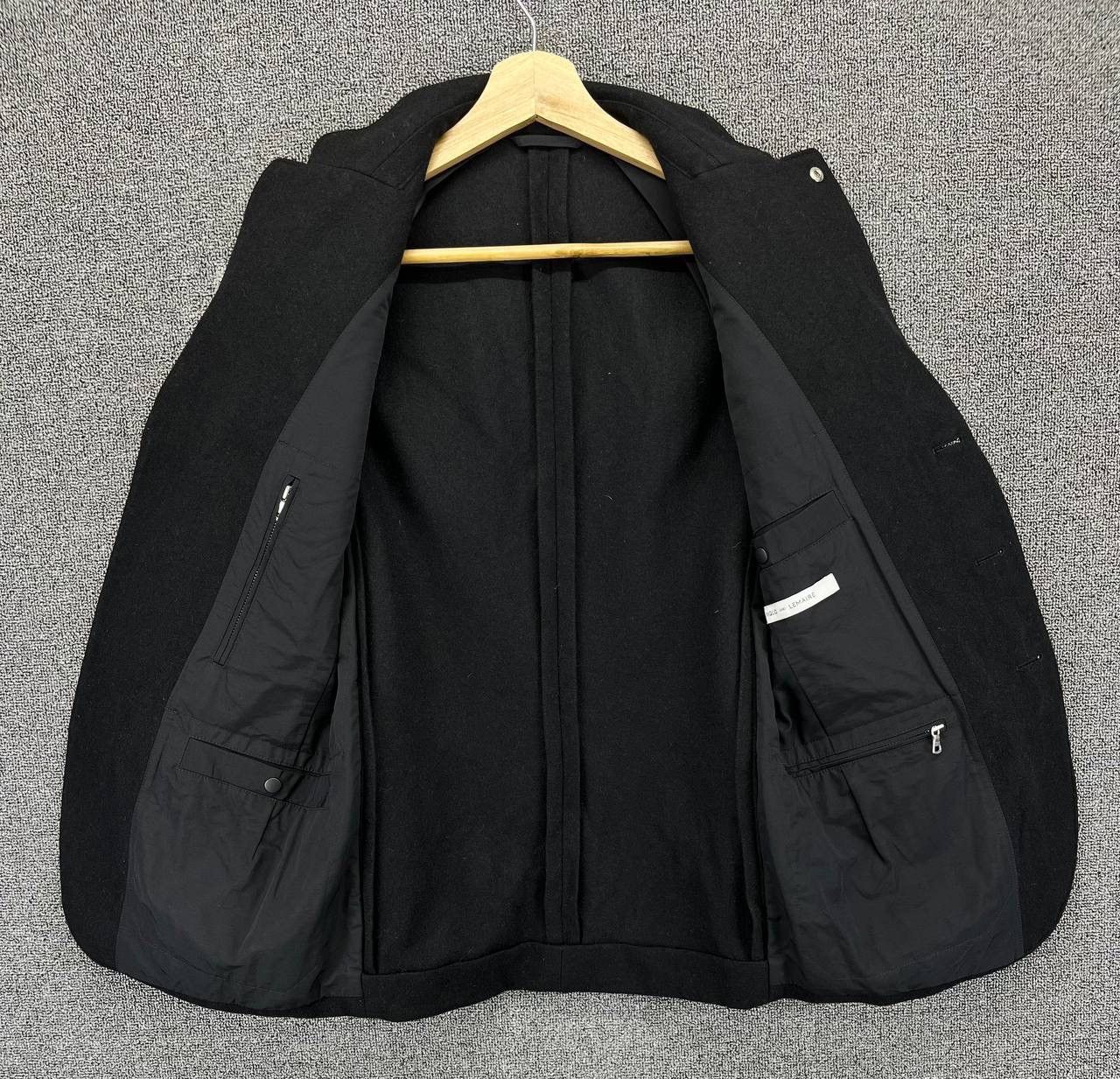 Lemaire × Uniqlo Lemaire Uniqlo Button Up Wool Black Jacket Size S / US 4 / IT 40 - 6 Thumbnail