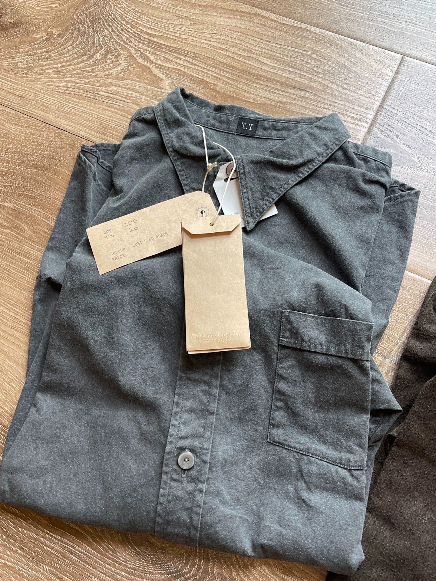 Other T.T LOT.106 NARROW COLLAR Ink-Dyed 25AW Long Sleeve Shirt Size US L / EU 52-54 / 3 - 1 Thumbnail