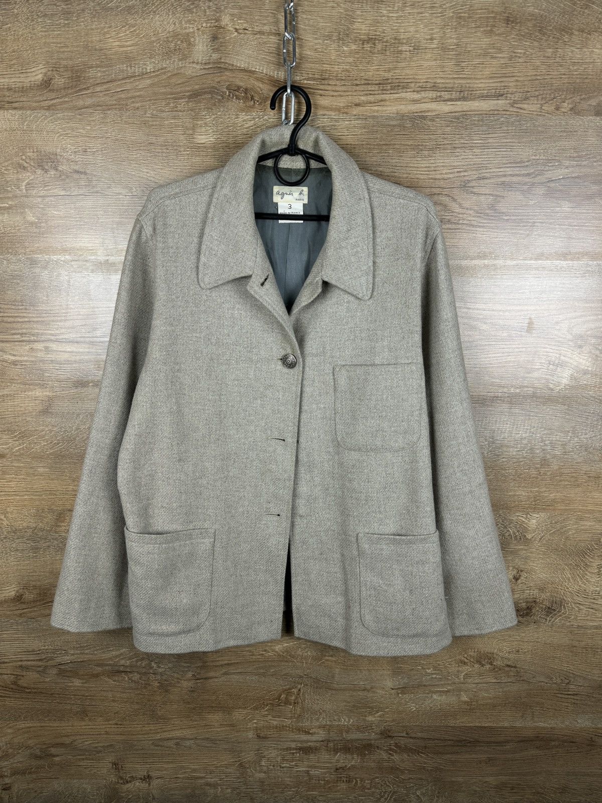 agnes b. Mens Vintage Agnes B. Paris Wool Jacket overshirt