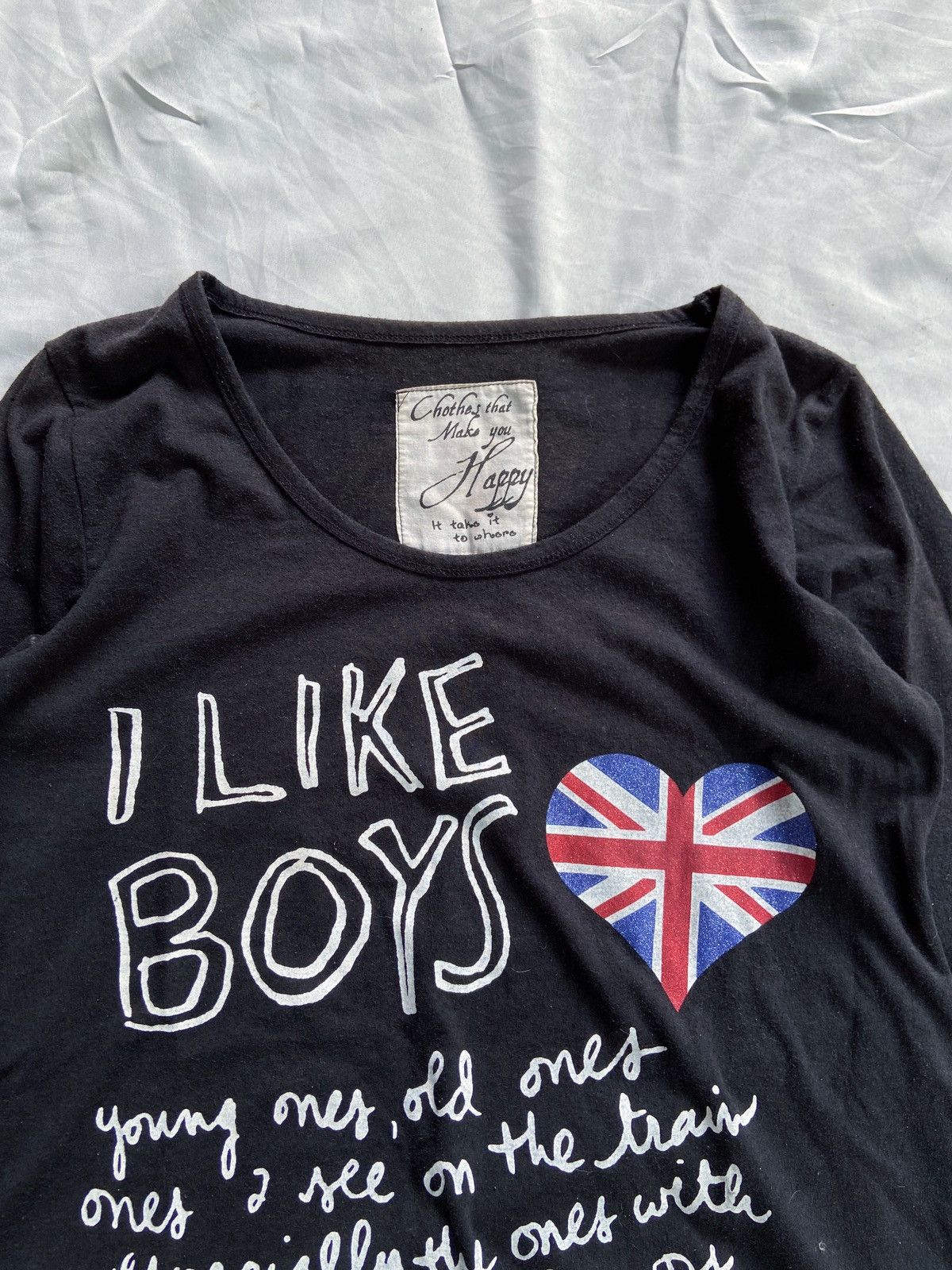 Japanese Brand I LIKE BOYS LOVE ENGLAND FLAG LONG SLEEVE Size US L / EU 52-54 / 3 - 5 Thumbnail