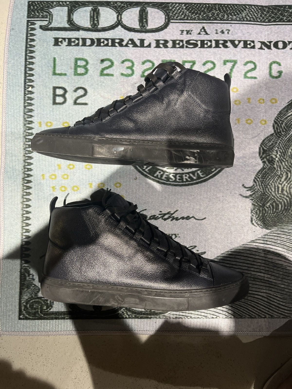 Balenciaga Vintage Mid-top Navy Balenciaga. Size US 11 / EU 44 - 3 Thumbnail