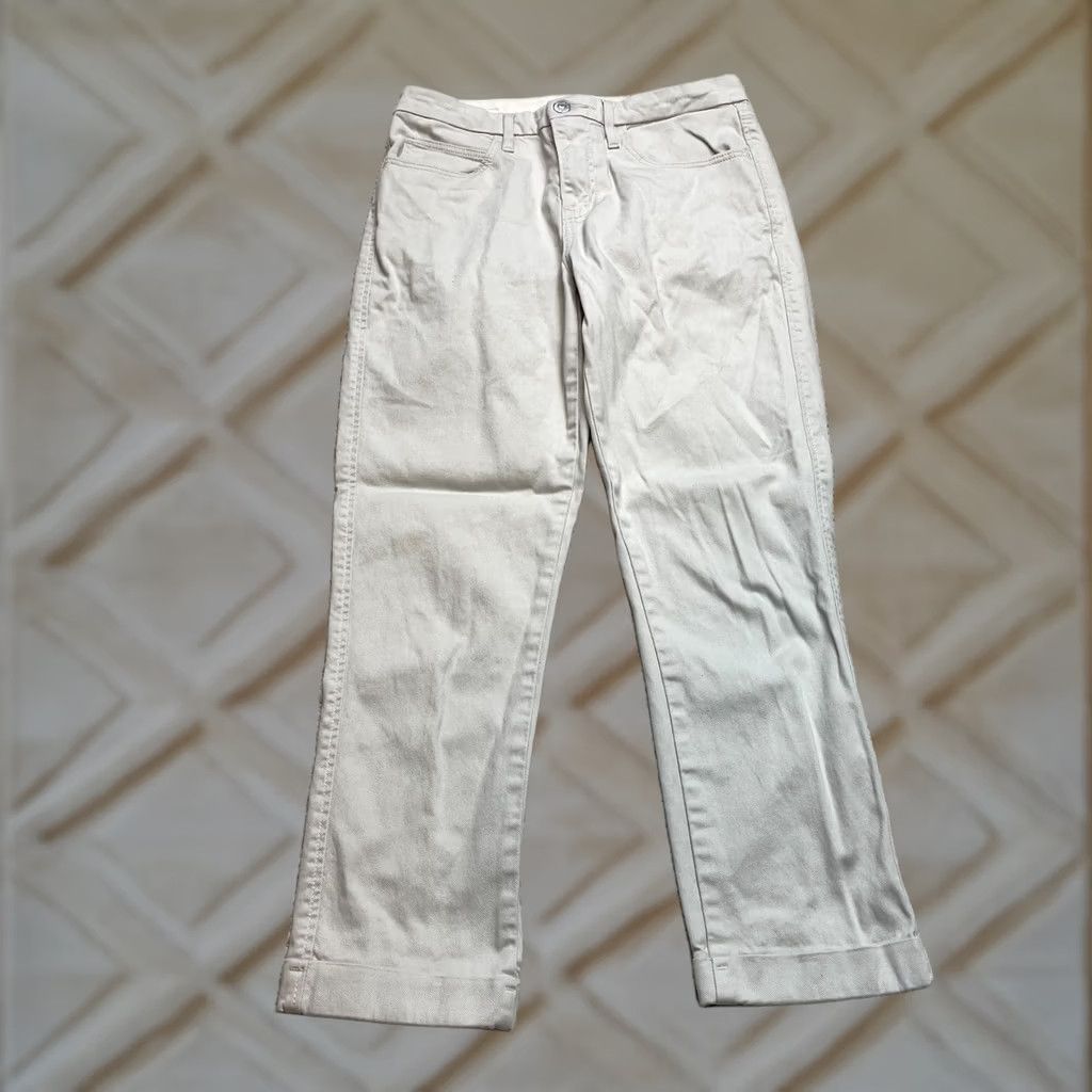 Levi's Levi's Jeans Womens 27 Light Beige Khaki Cropped Cropped Leg 25 In Inseam 27x? No Size 27" / US 4 / IT 40 - 1 Thumbnail
