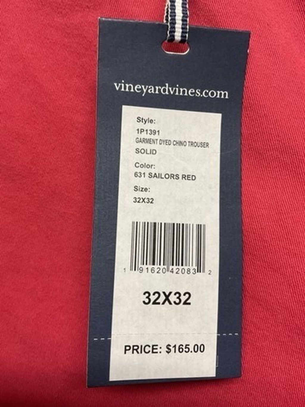 Vineyard Vines NWT Vineyard Vines Cotton/Elastane Slim Fit Pants Men 32x32 Size US 32 / EU 48 - 4 Thumbnail