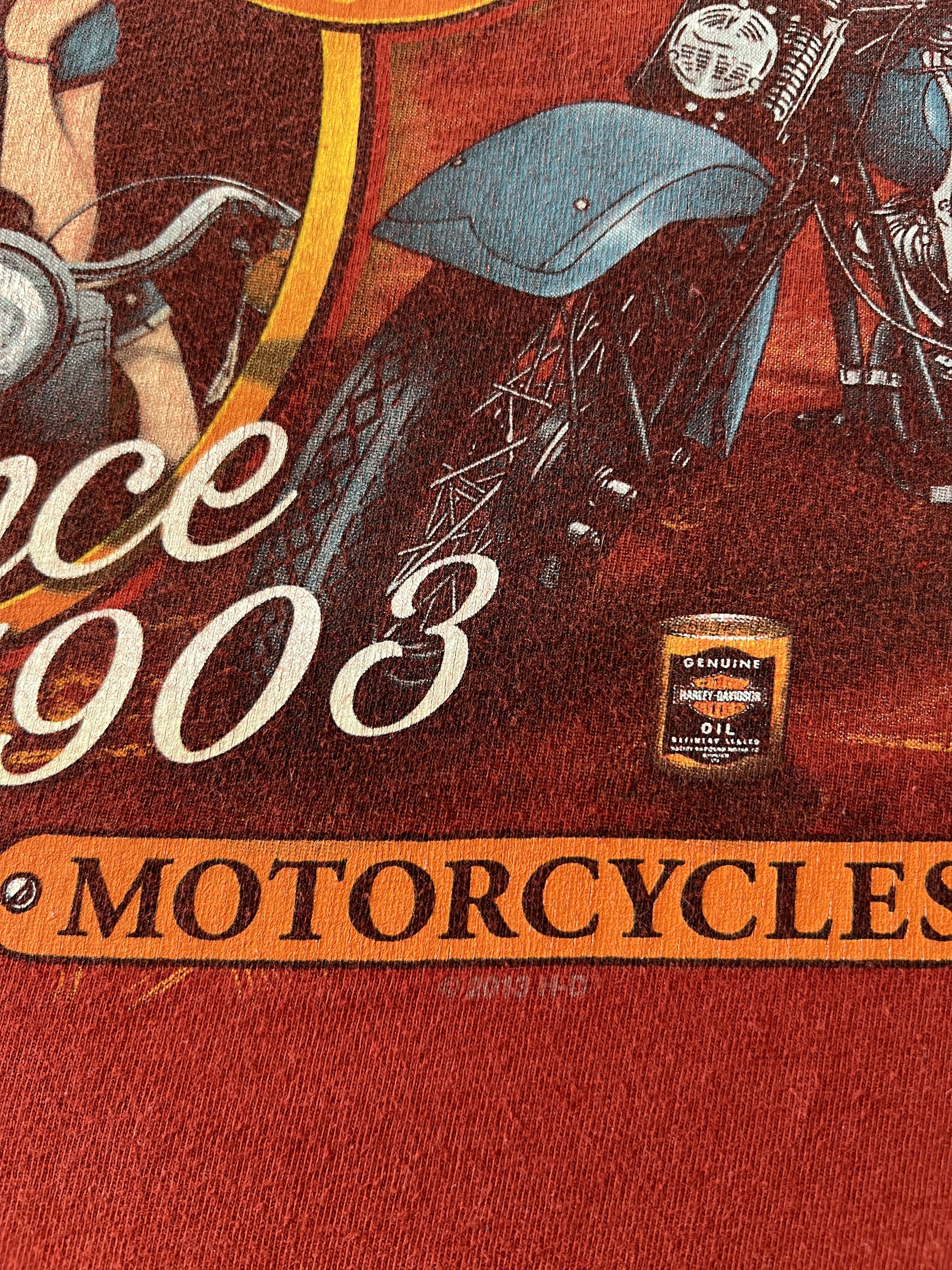 Harley Davidson Vintage 2013 Harley Davidson Sexy Girl Switzerland T-shirt Size US M / EU 48-50 / 2 - 6 Thumbnail