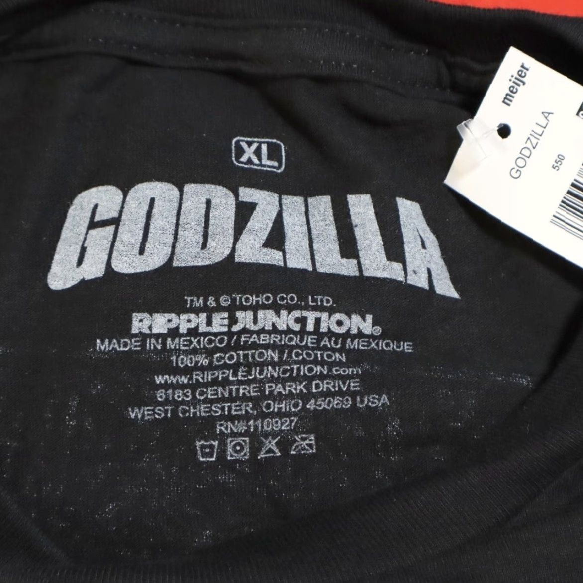 Doublet Godzilla Shirt Black Men's XL Double Sided T-Shirt Size US XL / EU 56 / 4 - 5 Thumbnail