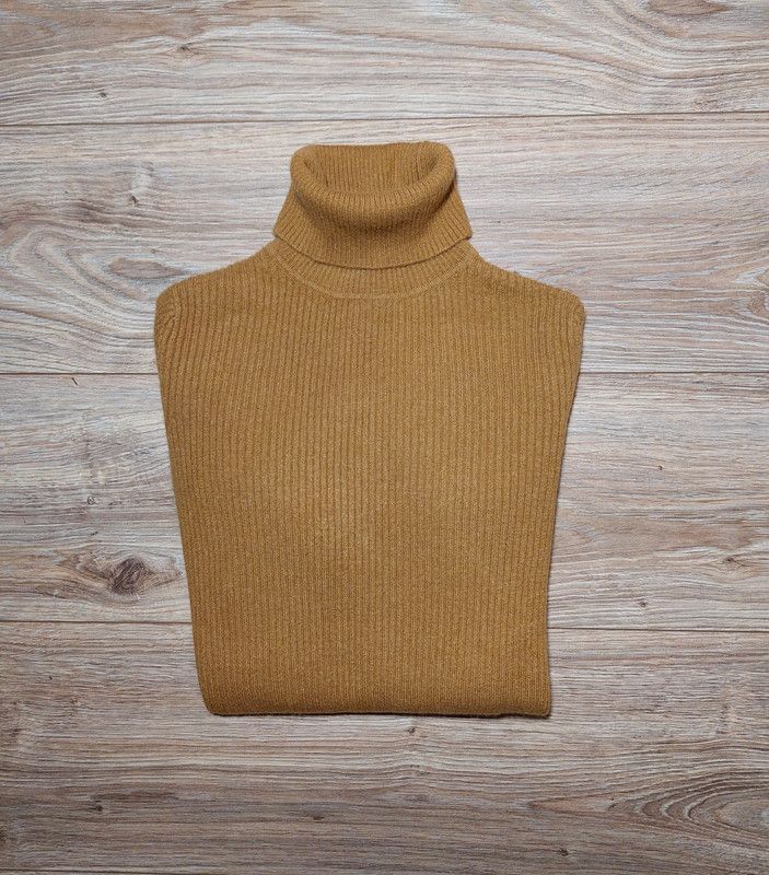 Other 100% cashmere sweater turtleneck jumper mustard brown Size S / US 4 / IT 40 - 2 Thumbnail