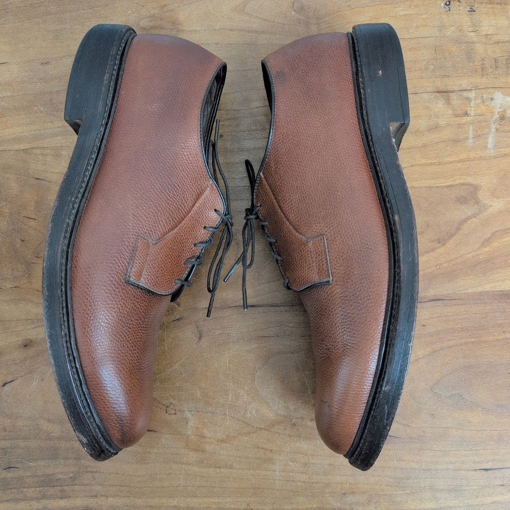 Allen Edmonds Allen Edmonds Leeds Brown Pebbled Leather Derby 8.5C Size US 8.5 / EU 41-42 - 4 Thumbnail