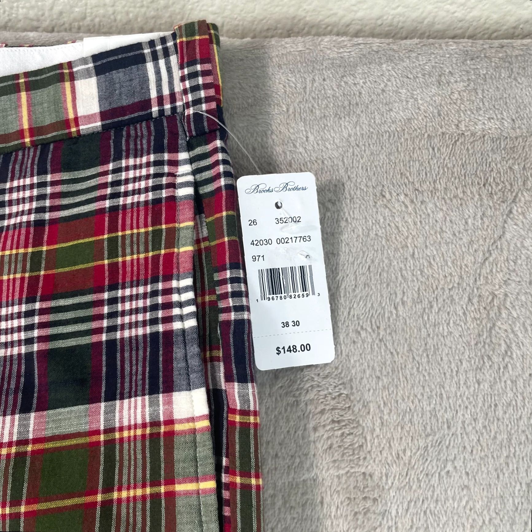 Brooks Brothers Brooks Brothers Golf Preppy Pants Mens 38x30 Multi Madras Plaid NWT Size US 38 / EU 54 - 4 Thumbnail