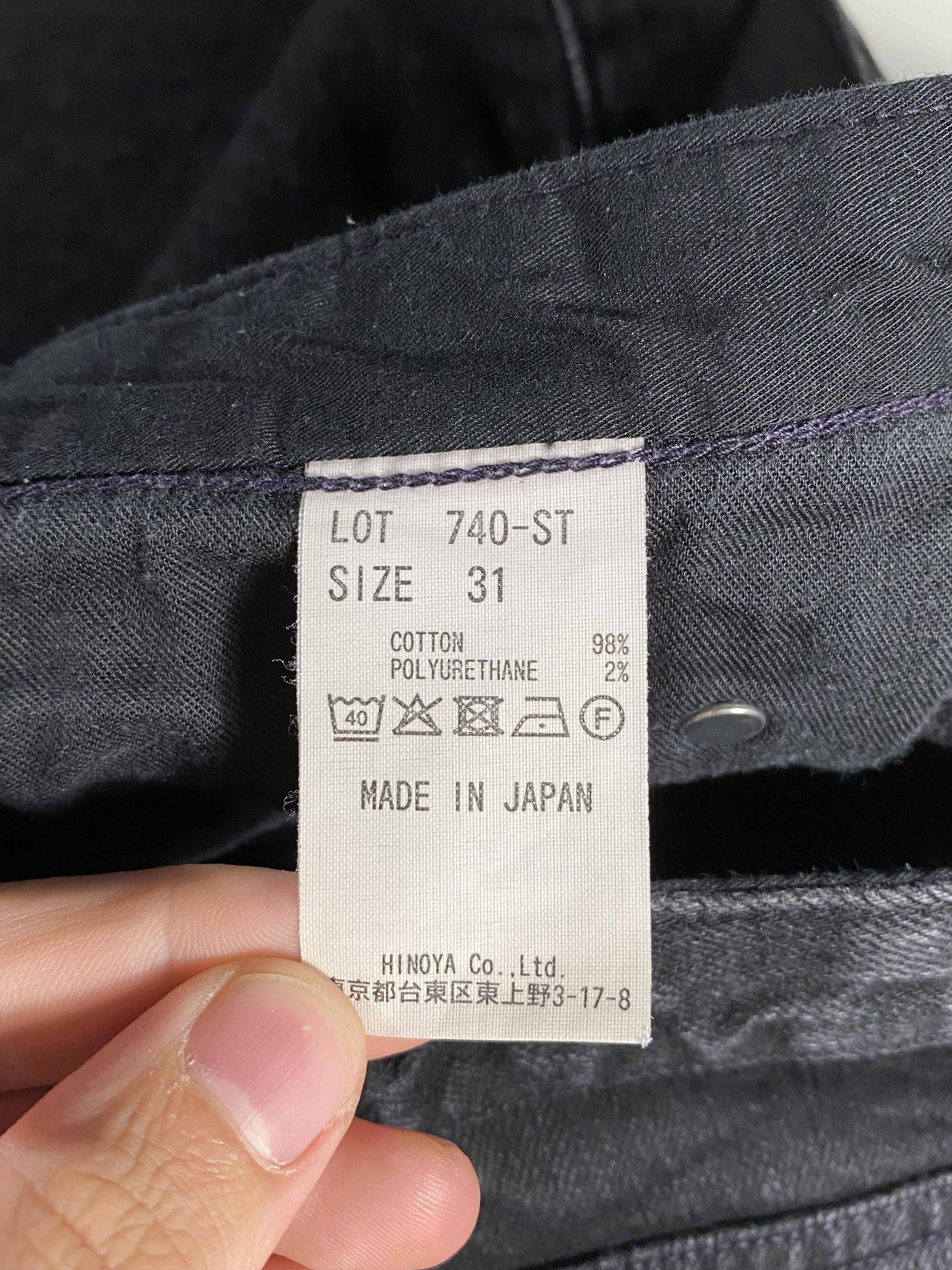 Burgus Plus Burgus Plus Lot 740-ST Black Denim Size 31x28 Size US 31 - 3 Thumbnail