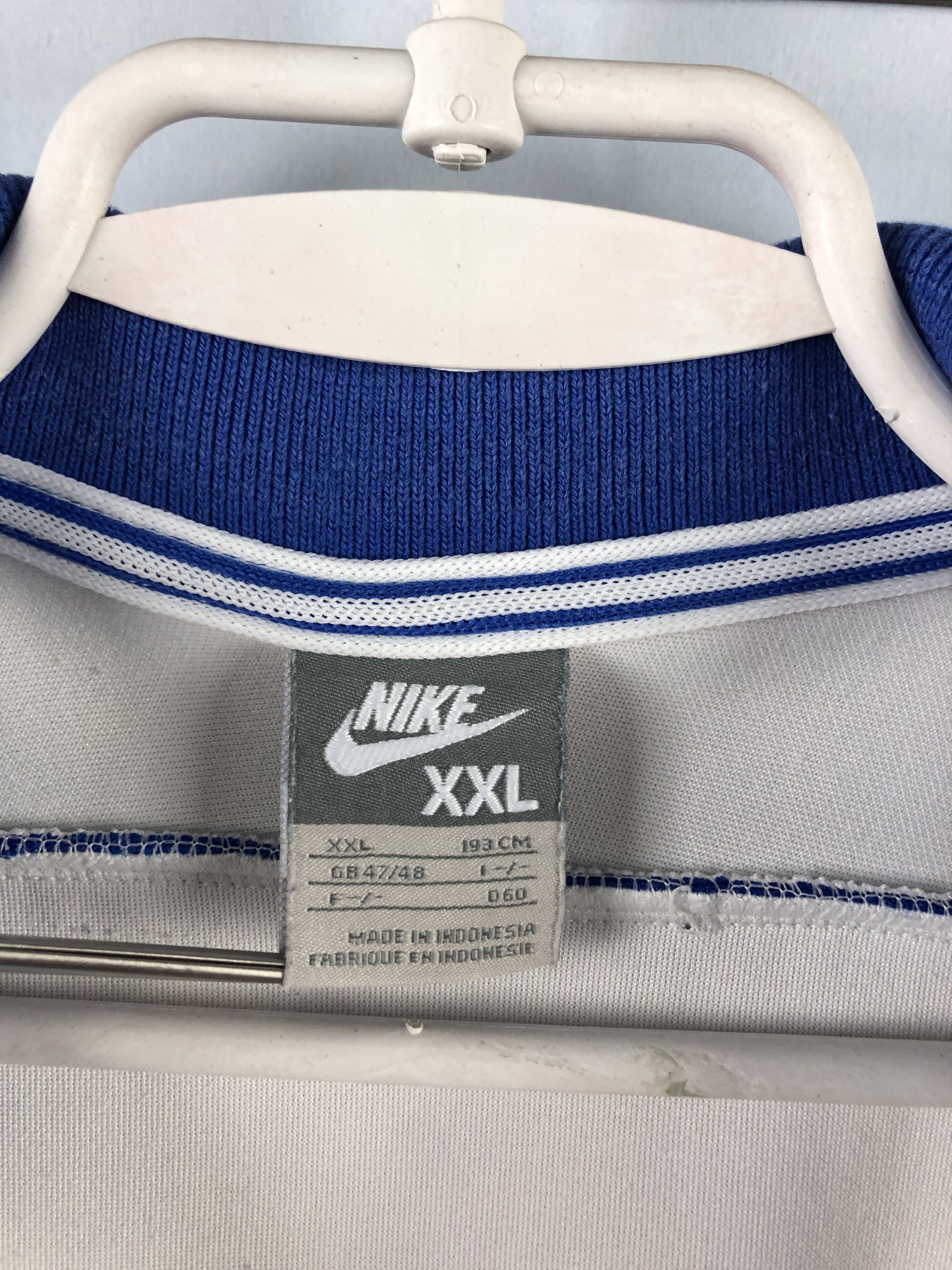 Nike × Vintage Vintage Nike Brazil Jacket Soccer Track Top White Zip Size US XXL / EU 58 / 5 - 12 Thumbnail