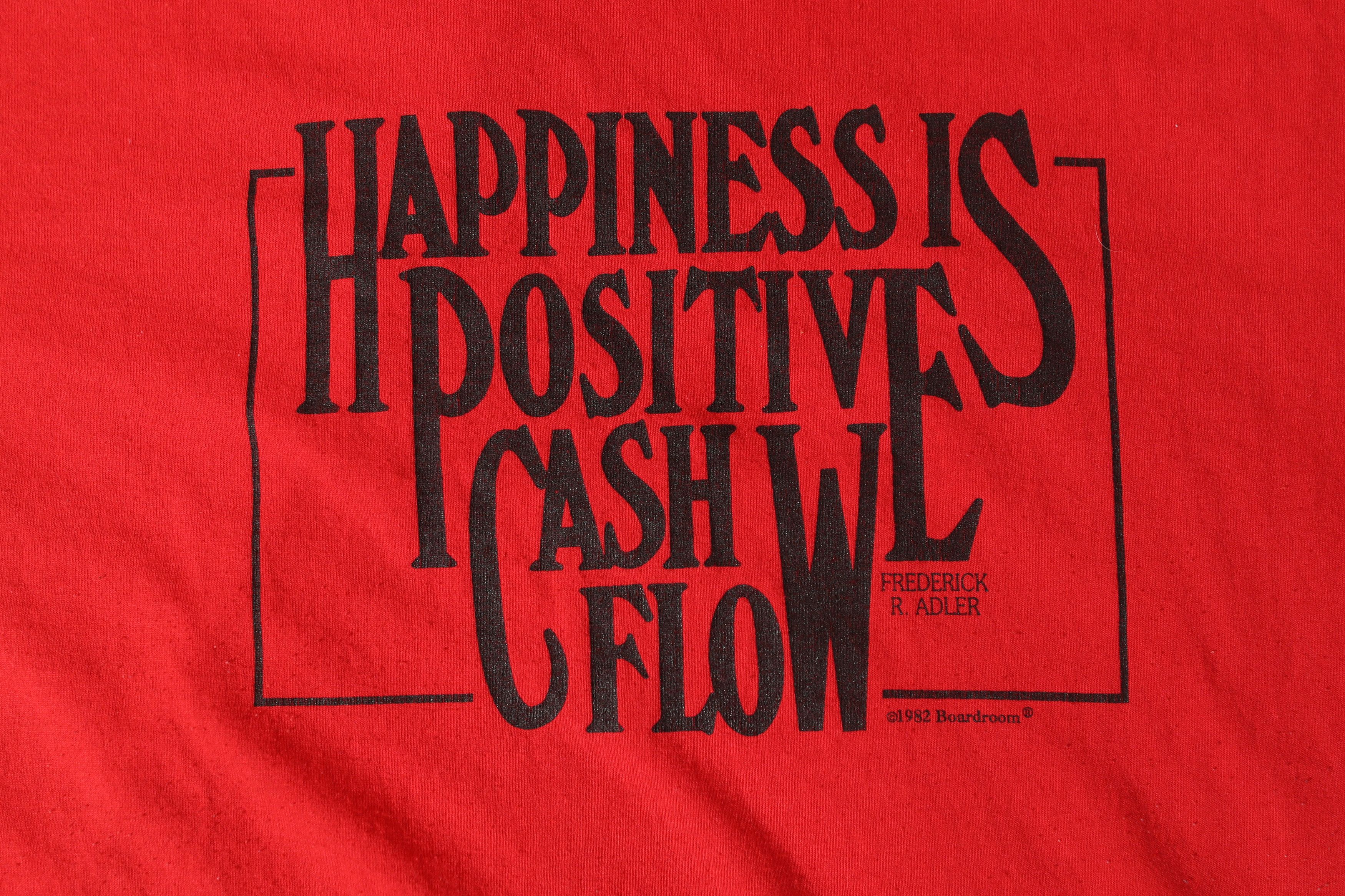 Hanes × Vintage Happiness is Positive Cash Flow 1982 Boardroom Tee (XL) Size US XL / EU 56 / 4 - 4 Thumbnail
