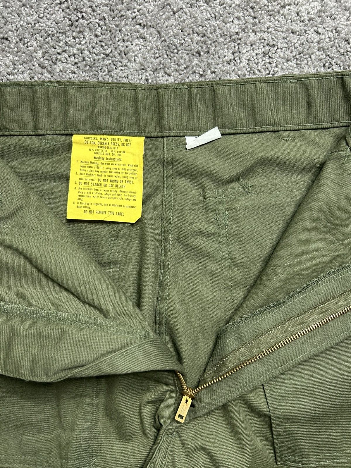 Other Vintage 70s Military OG 507 Pants Ideal Zipper Size US 28 / EU 44 - 4 Thumbnail