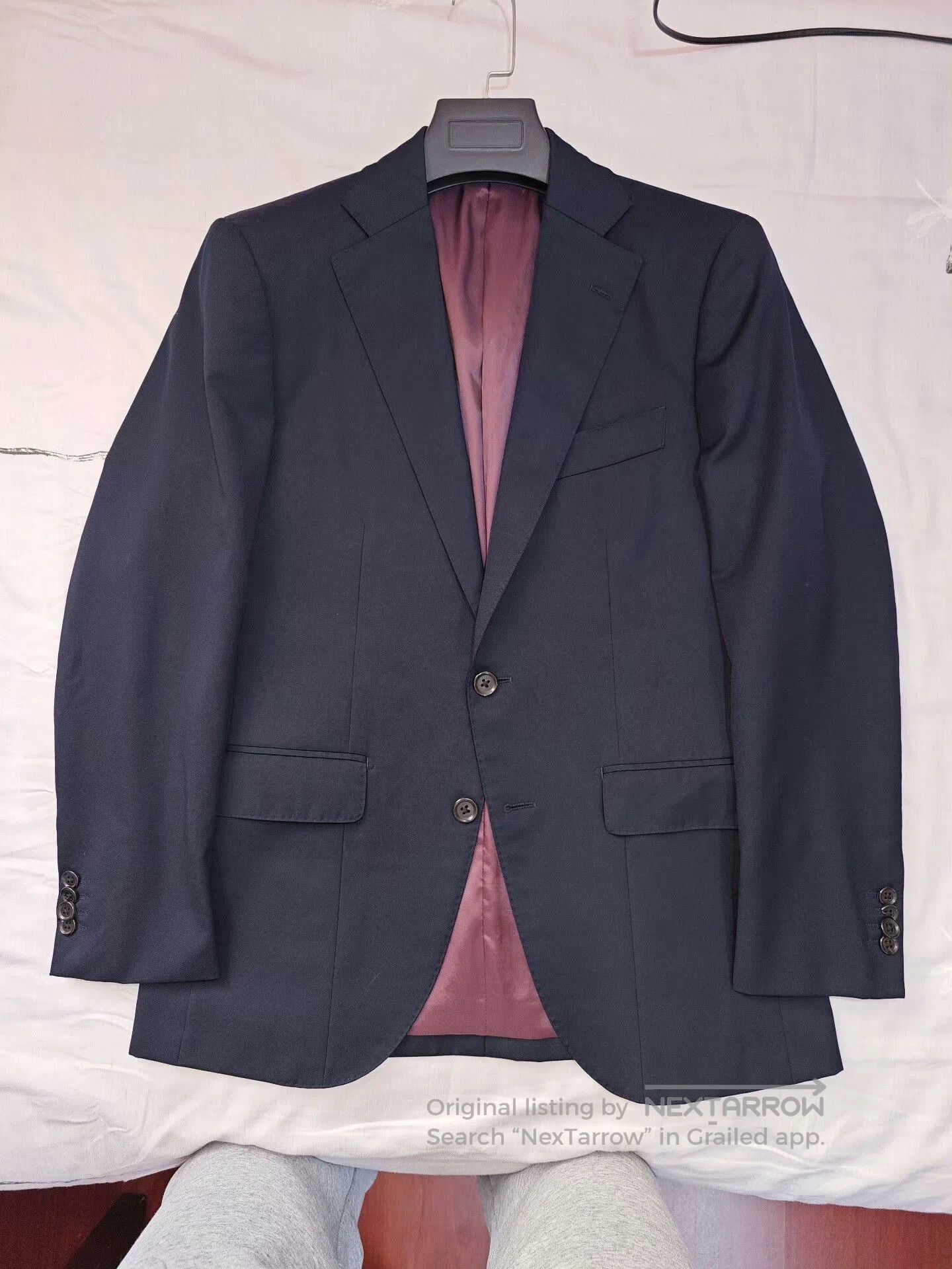 Custom Italian Wool Blend Suit Jacket.