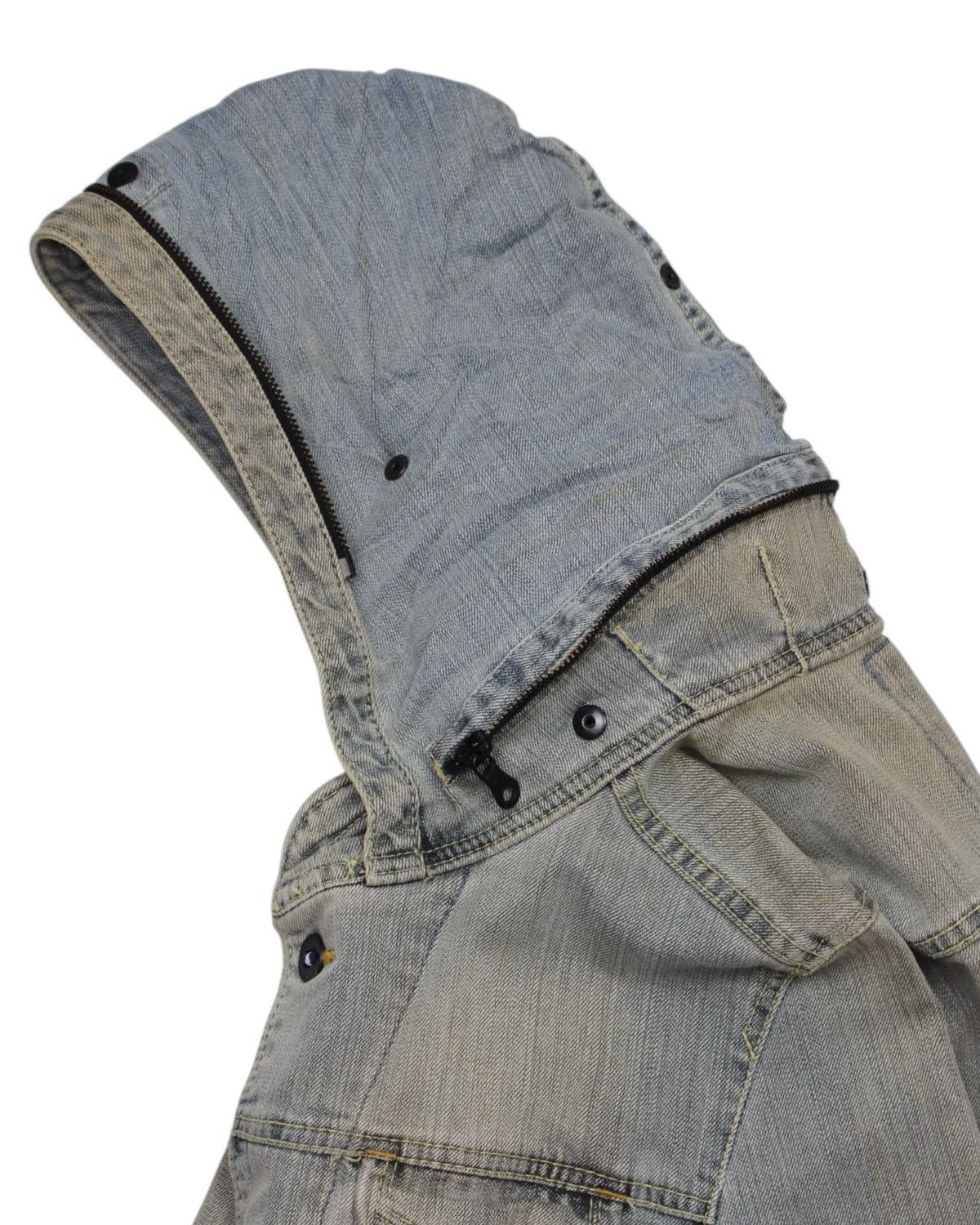 2000S NICOLE CLUB FOR MEN “ELABORATE” WASHED DENIM JACKET is 