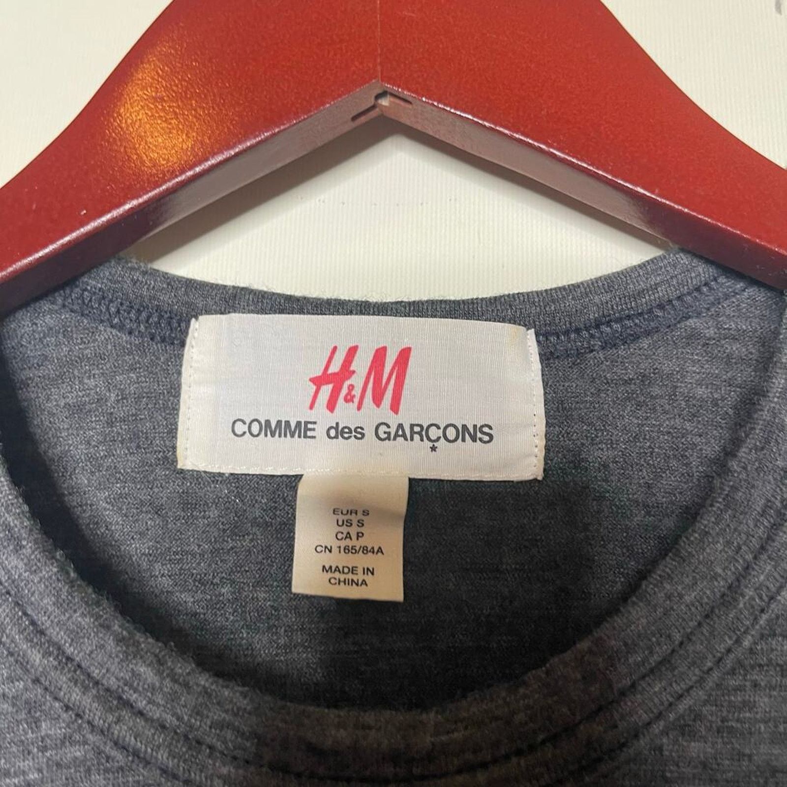 Comme des Garcons H&M Comme des Garcons navy grey color block wool pullover Size US S / EU 44-46 / 1 - 2 Thumbnail