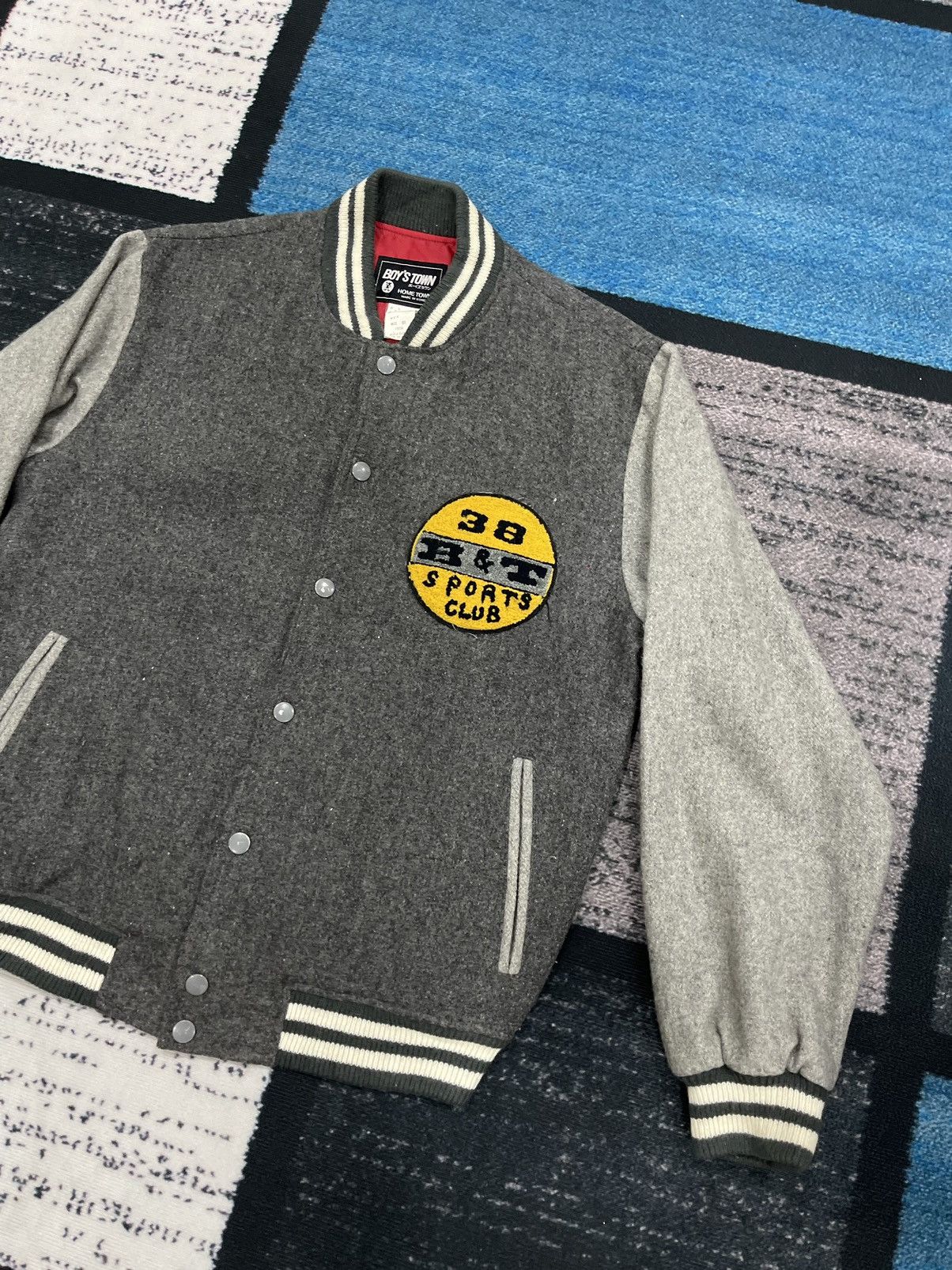 Vintage VINTAGE BOY’S TOWN SPORT CLUB VARSITY JACKET Size US M / EU 48-50 / 2 - 3 Thumbnail