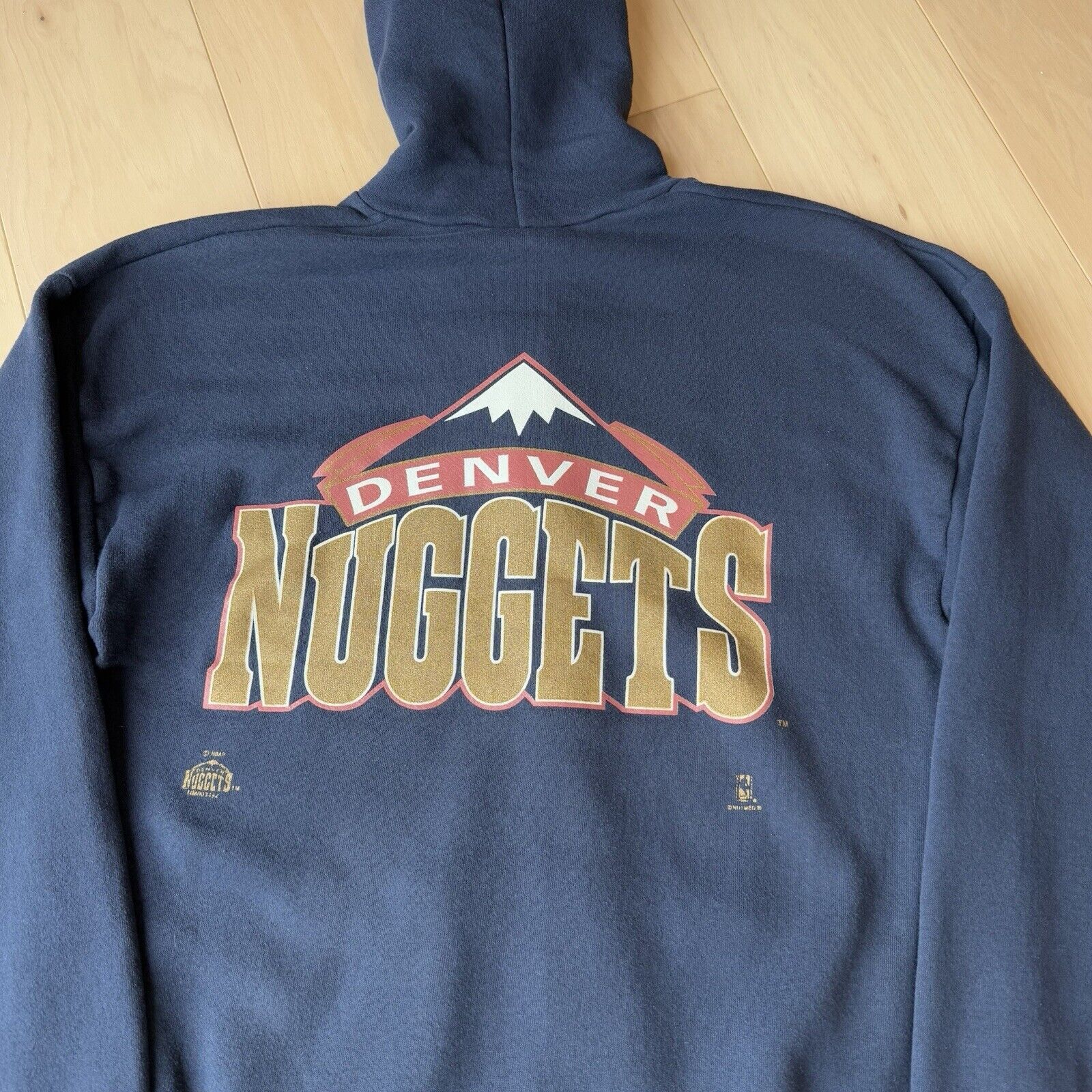 NBA × Vintage Vintage Denver Nuggets Jacket XL Navy 90s Full Zip NBA Size US XL / EU 56 / 4 - 9 Thumbnail