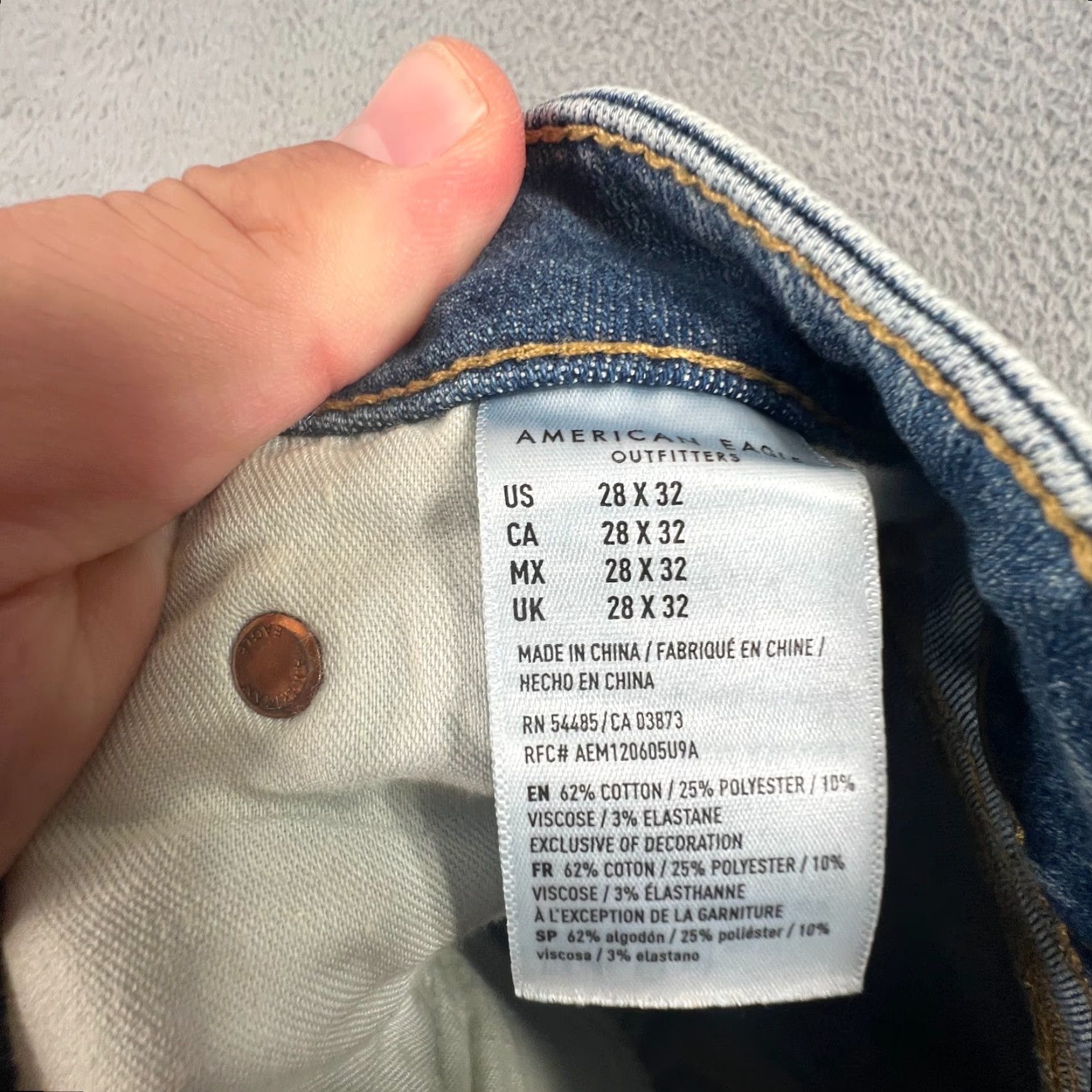 American Eagle Outfitters American Eagle Outfitters Jeans 28x32 Blue Slim Denim Stretch Next Level Flex Mens Size US 28 / EU 44 - 6 Thumbnail
