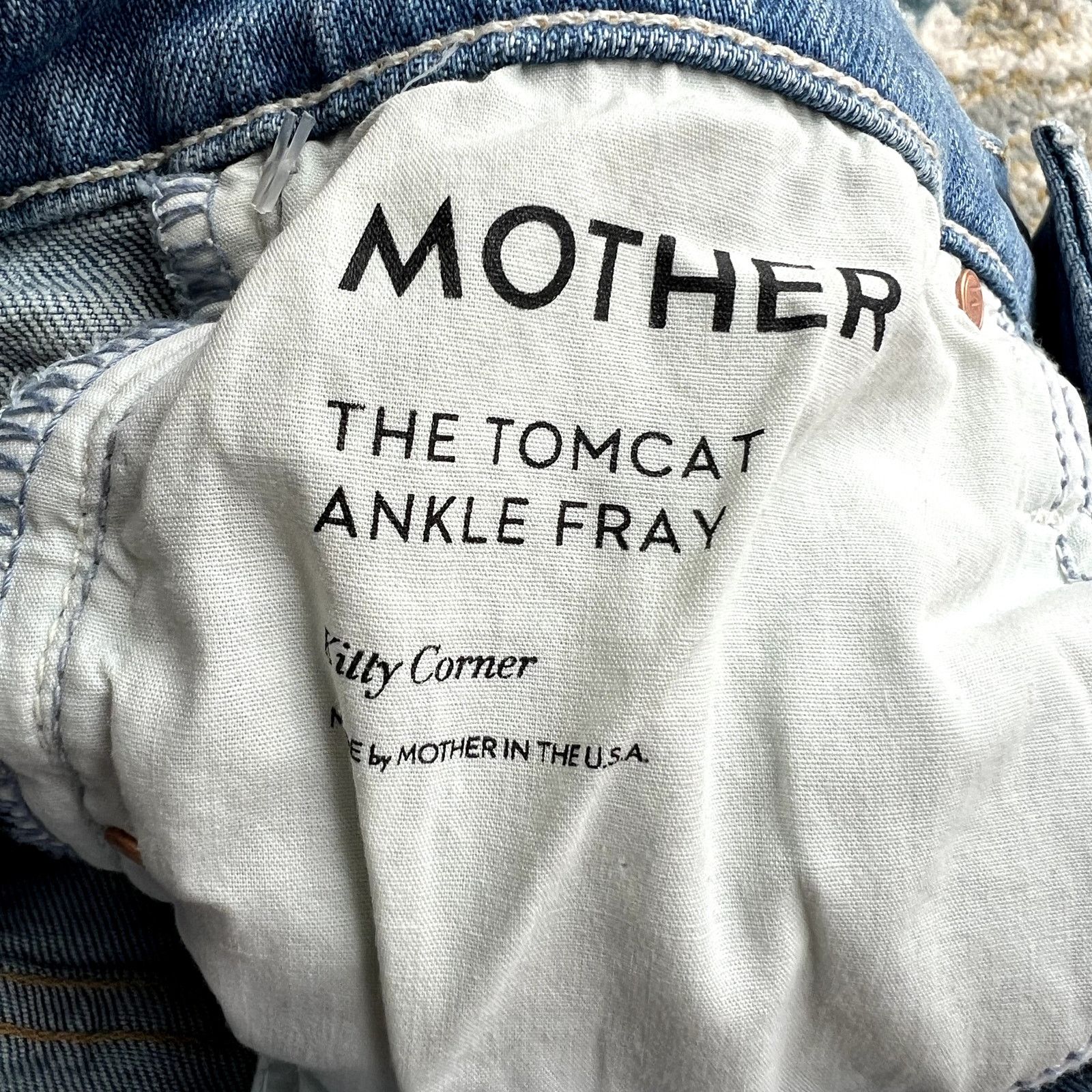 MOTHER Mother the tomcat ankle fray kitty jeans corner size 25 DR Size 25" / US 0 / IT 36 - 4 Thumbnail