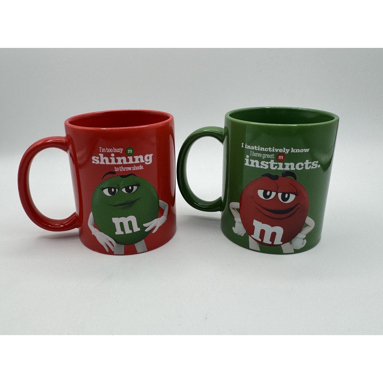 Other Set of 2 Collectible Red and Green M&M Candy Ceramic Mugs Size ONE SIZE - 1 Thumbnail