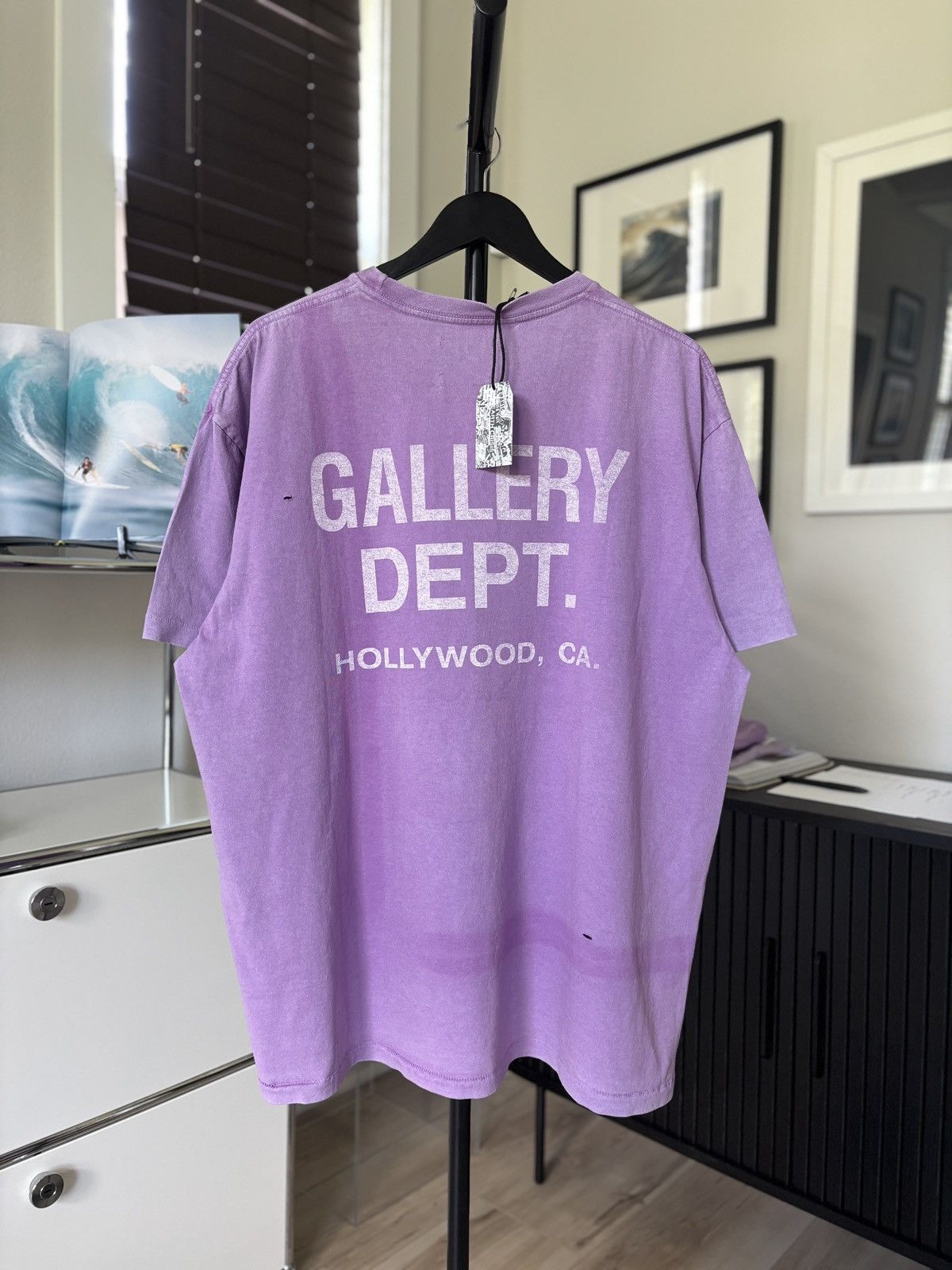 Gallery Dept. GALLERY DEPT - FADED PURPLE LOGO TEE Size US XXL / EU 58 / 5 - 2 Thumbnail