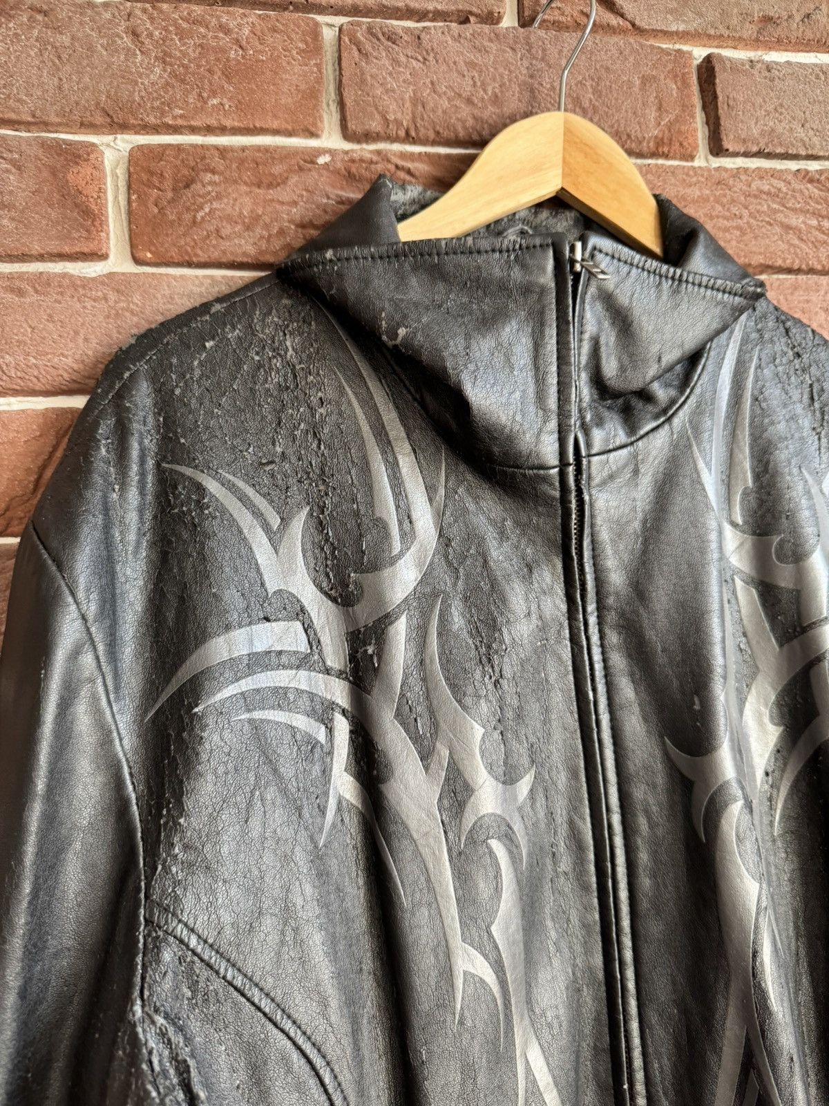 Vintage Vintage Faux Leather Tribal Rave Coat Jacket Rock Punk L Size US L / EU 52-54 / 3 - 12 Thumbnail