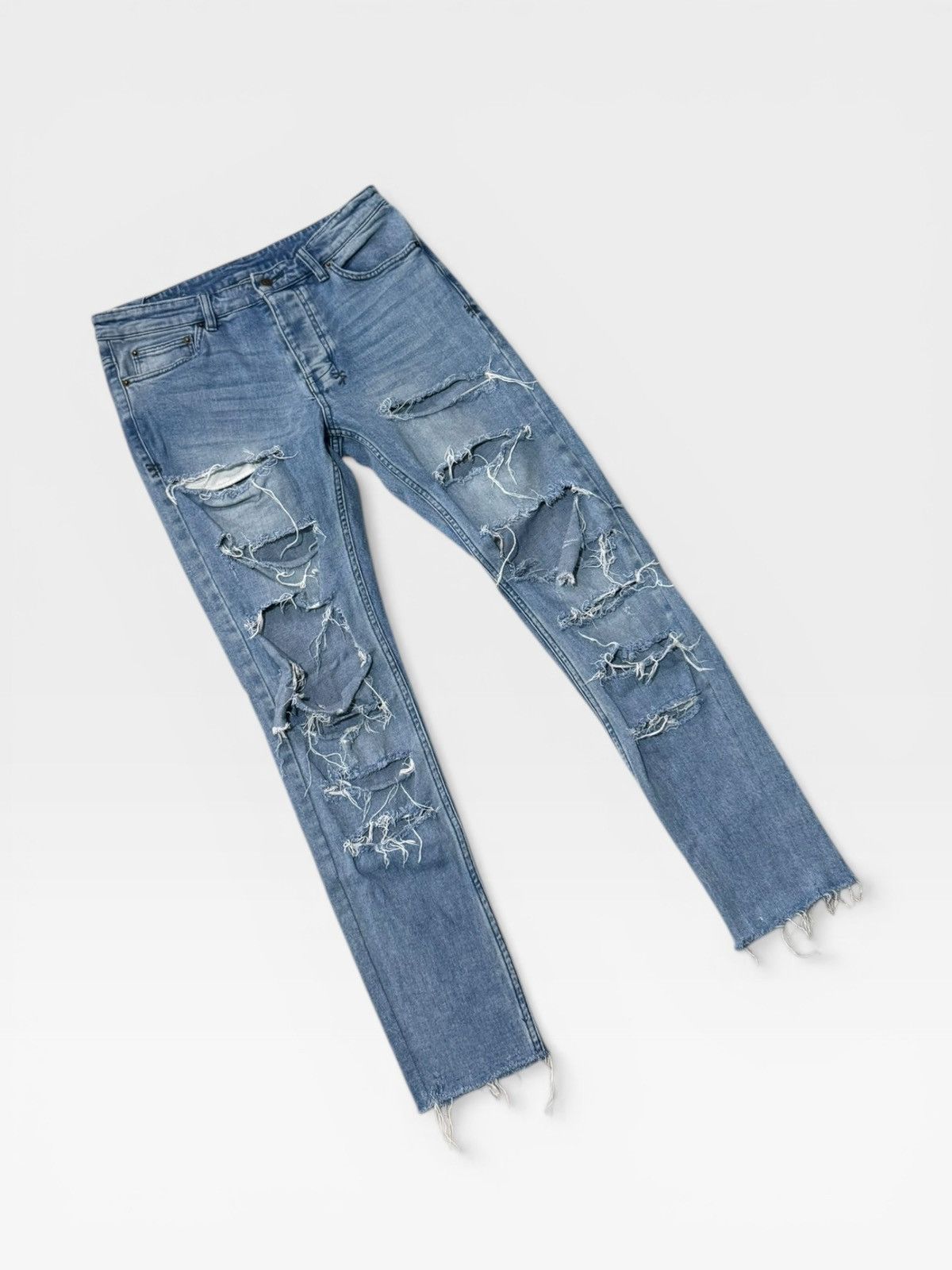 Ksubi Ksubi Distressed Denim Jeans Size US 32 / EU 48 - 5 Thumbnail