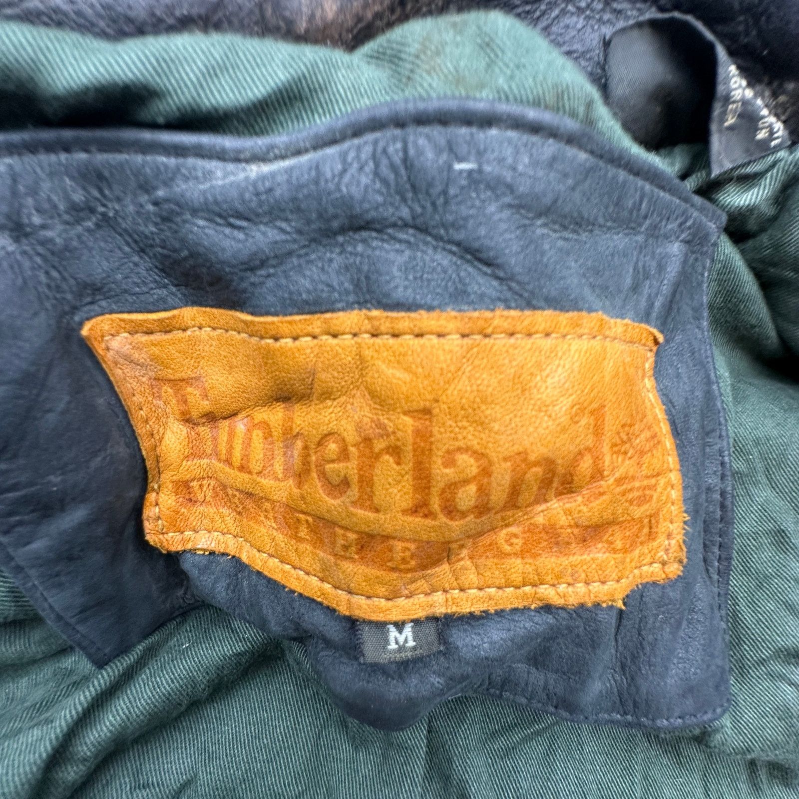 Timberland VTG 1994 Timberland Leather Aviator Jacket Medium Distressed Size US M / EU 48-50 / 2 - 3 Thumbnail