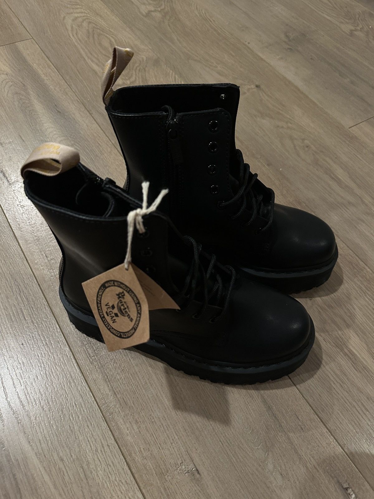 Dr. Martens VEGAN JADON II BOOT MONO PLATFORMS LEATHER COMBAT BOOTS Size US 9 / IT 39 - 15 Thumbnail