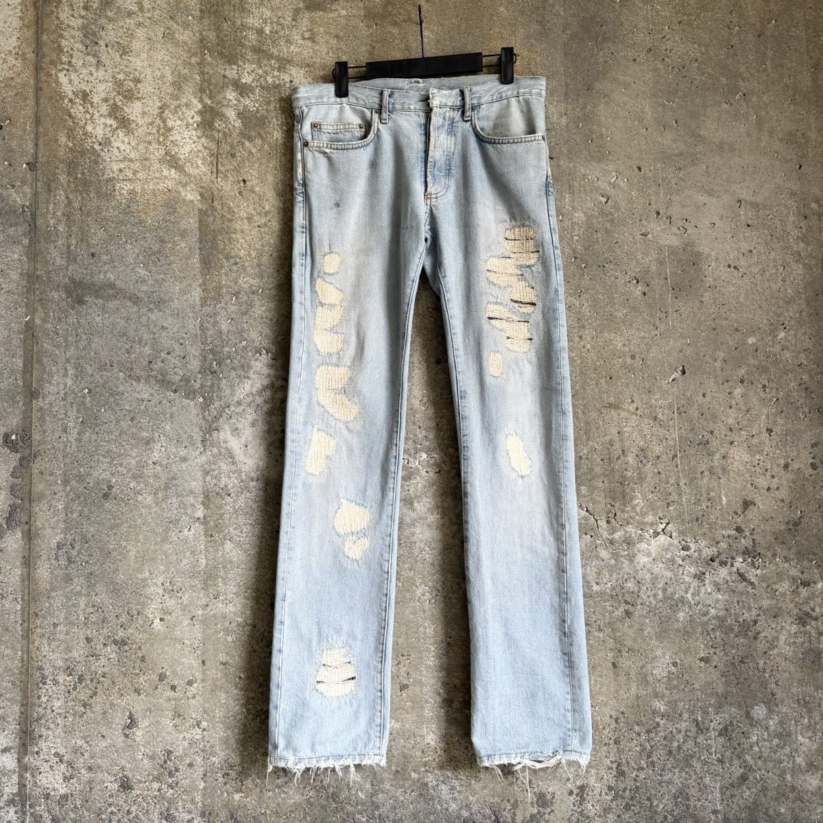 Dior Dior By Hedi Slimane RUNWAY SS06 CRASH Repair Denim Size US 30 / EU 46 - 1 Thumbnail
