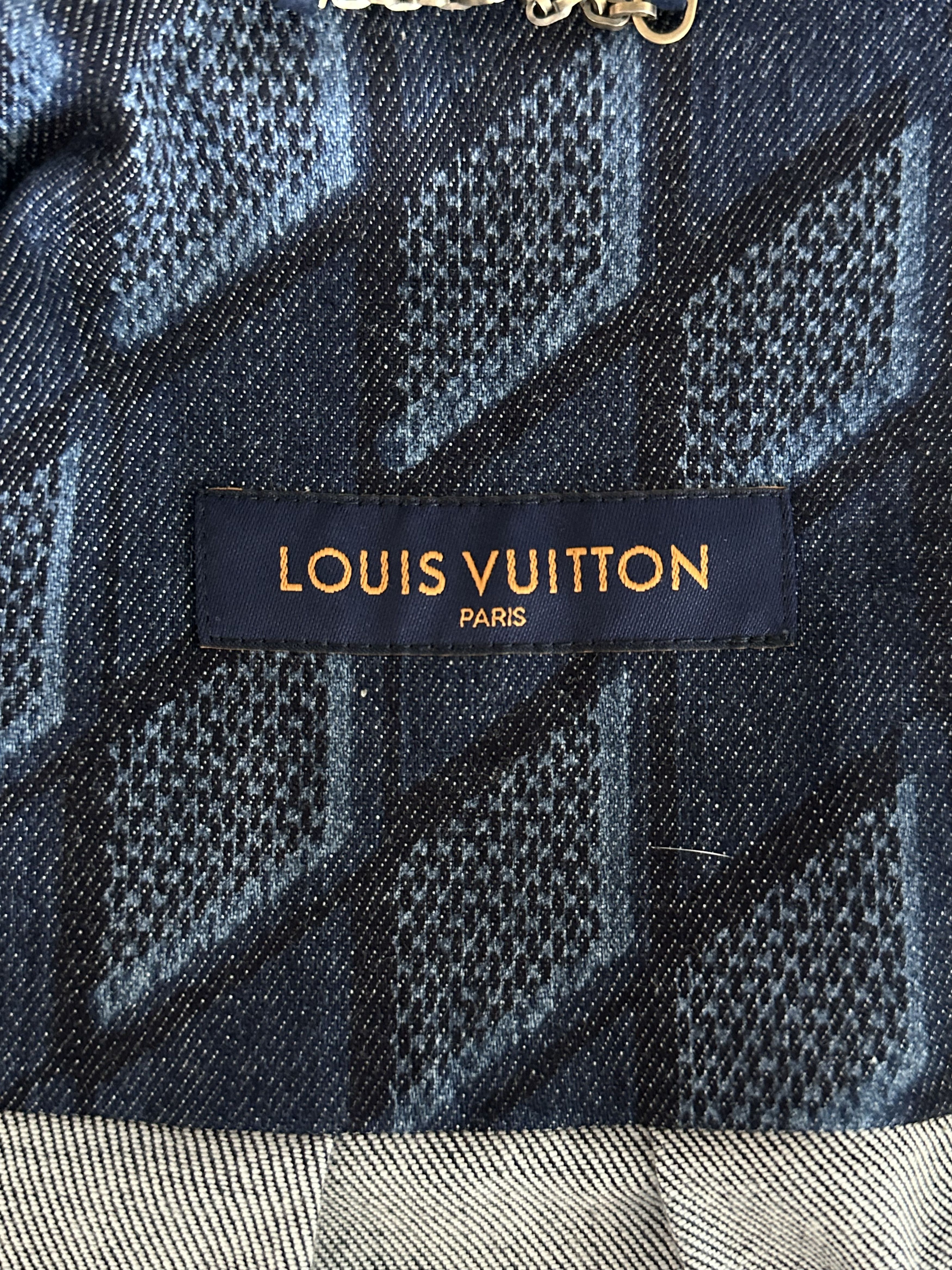 Louis Vuitton Louis Vuitton Blue Checkered Short Sleeve Button Up Shirt Size US XXL / EU 58 / 5 - 3 Thumbnail