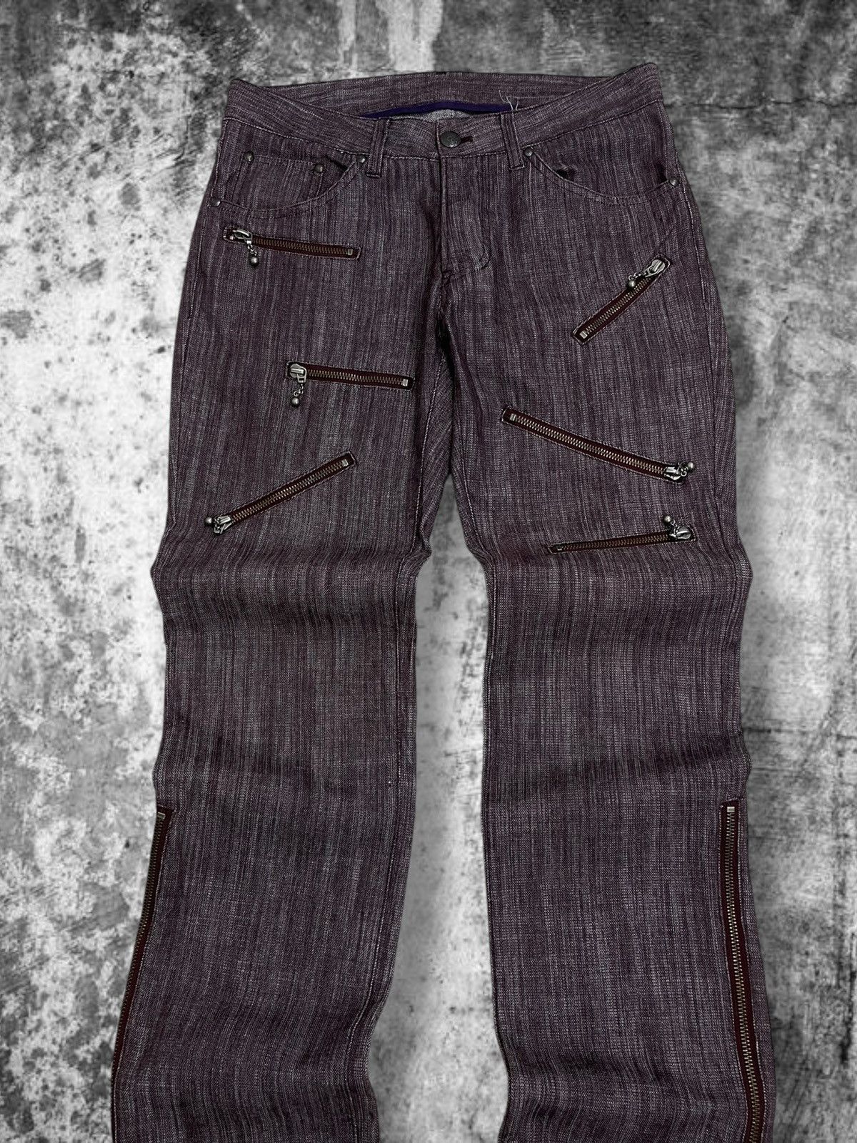 Hysteric Glamour Vintage Japan Icon 90’s Custom Culture Punk Multizip Jean Size US 30 / EU 46 - 4 Thumbnail