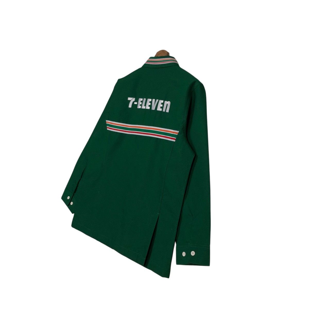 Japanese Brand 📌Vintage Worker Zipper Light Jacket 7-Eleven Japan Big Logo Size US M / EU 48-50 / 2 - 11 Thumbnail