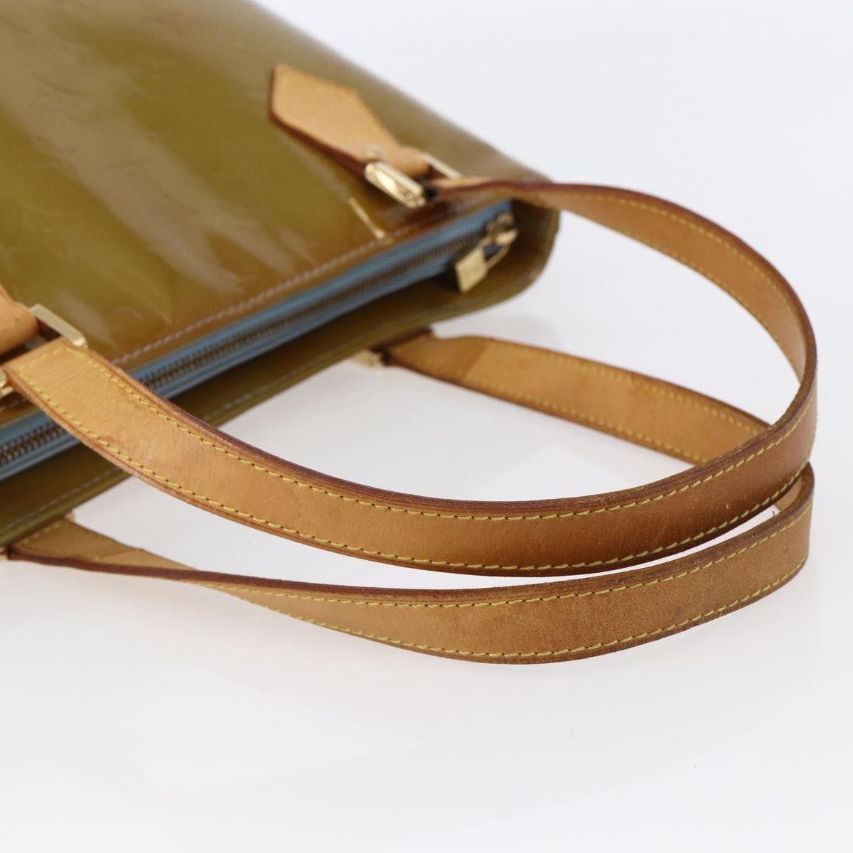 Louis Vuitton LOUIS VUITTON Monogram Vernis Houston Hand Bag Baby Blue Size ONE SIZE - 7 Thumbnail
