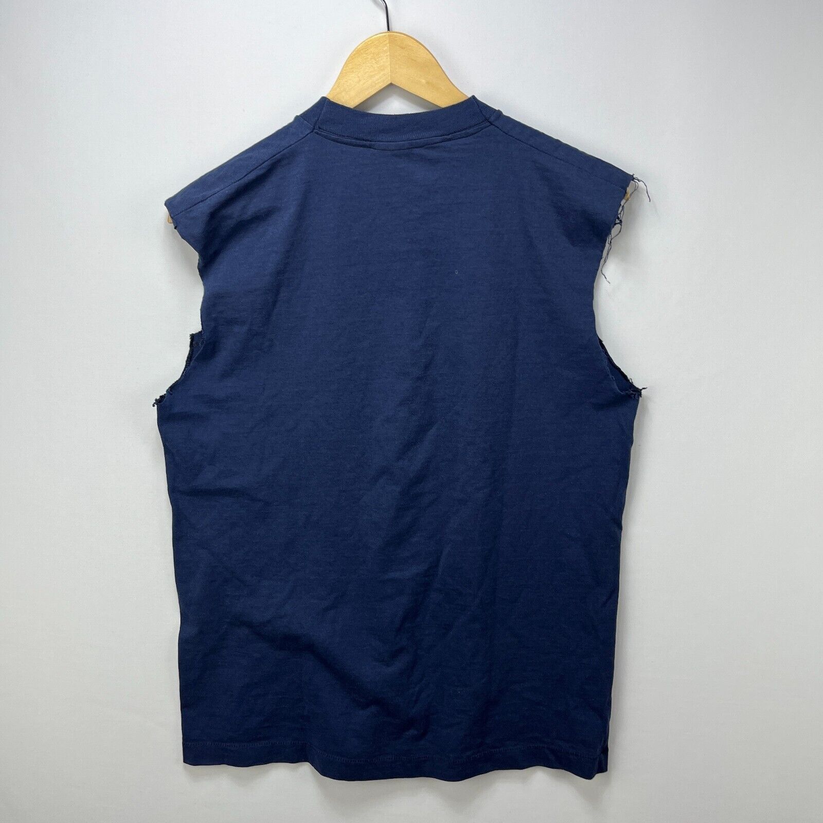 Fruit Of The Loom × Vintage Vintage '90s Skull Biker Style Sun Faded Large Single Stitch Size US L / EU 52-54 / 3 - 8 Thumbnail