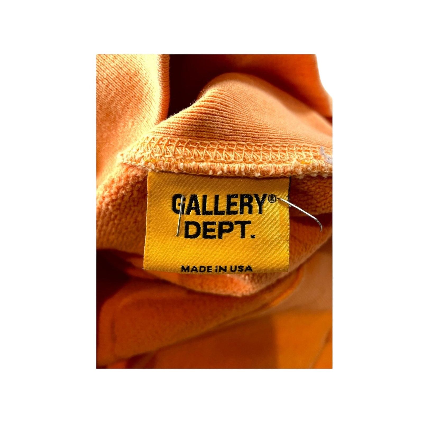 Gallery Dept. Gallery Dept "DEPT" Orange Hoodie Size US XL / EU 56 / 4 - 2 Thumbnail