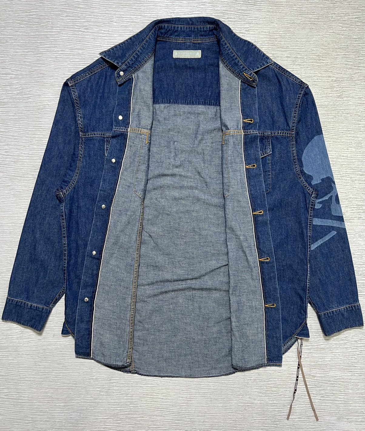 Mastermind World Mastermind World Dyed Logo Lightweight Denim Shirt Size US XS / EU 42 / 0 - 6 Thumbnail