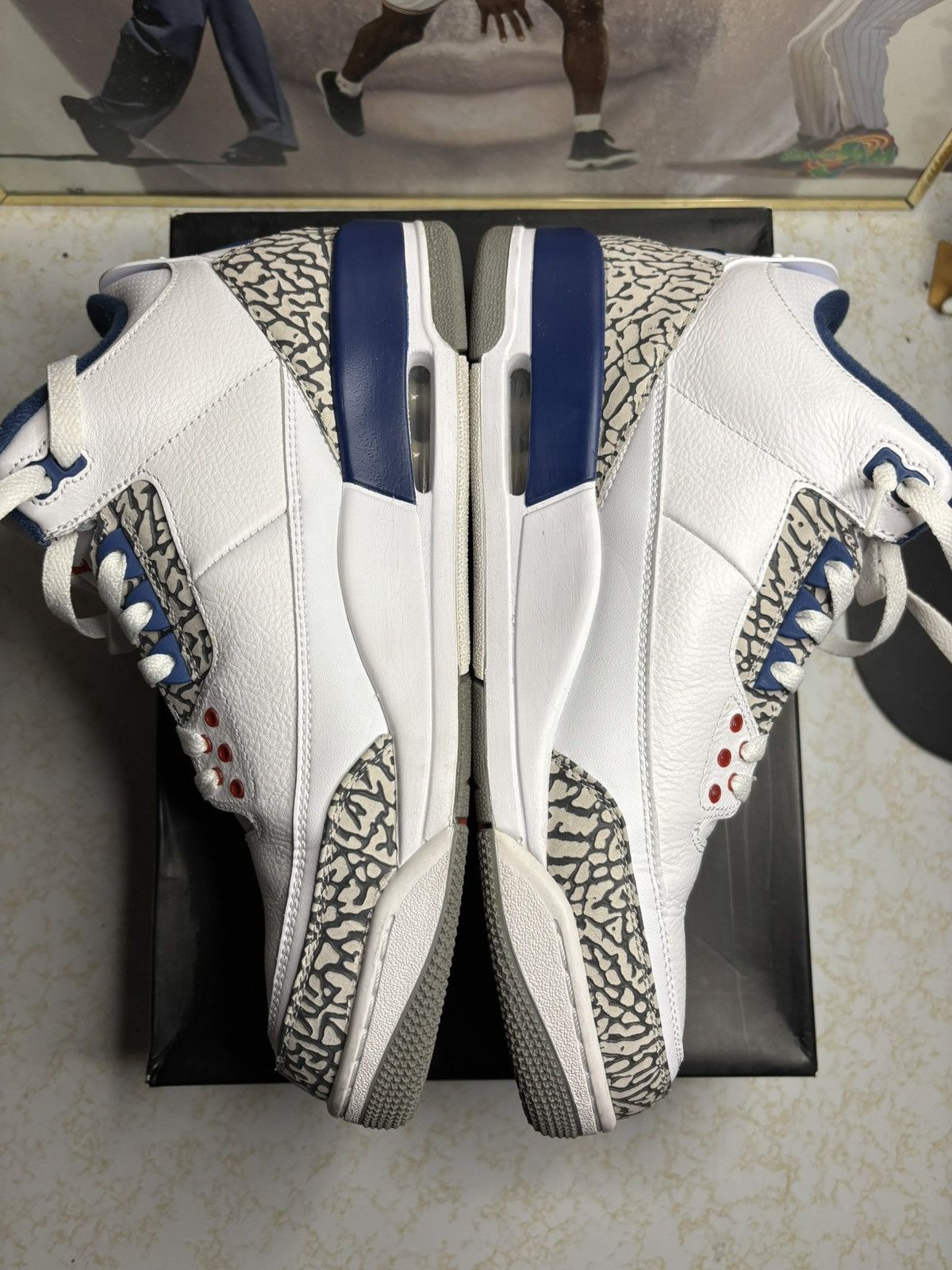 Jordan Brand Air Jordan 3 Retro OG True Blue 2016 Size US 11 / EU 44 - 3 Thumbnail