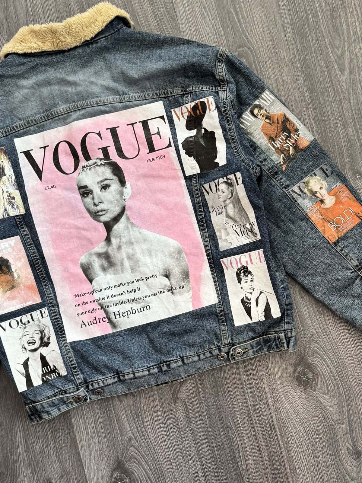Japanese Brand Vintage Magazine Print Denim Tracker Jacket Size US L / EU 52-54 / 3 - 10 Thumbnail