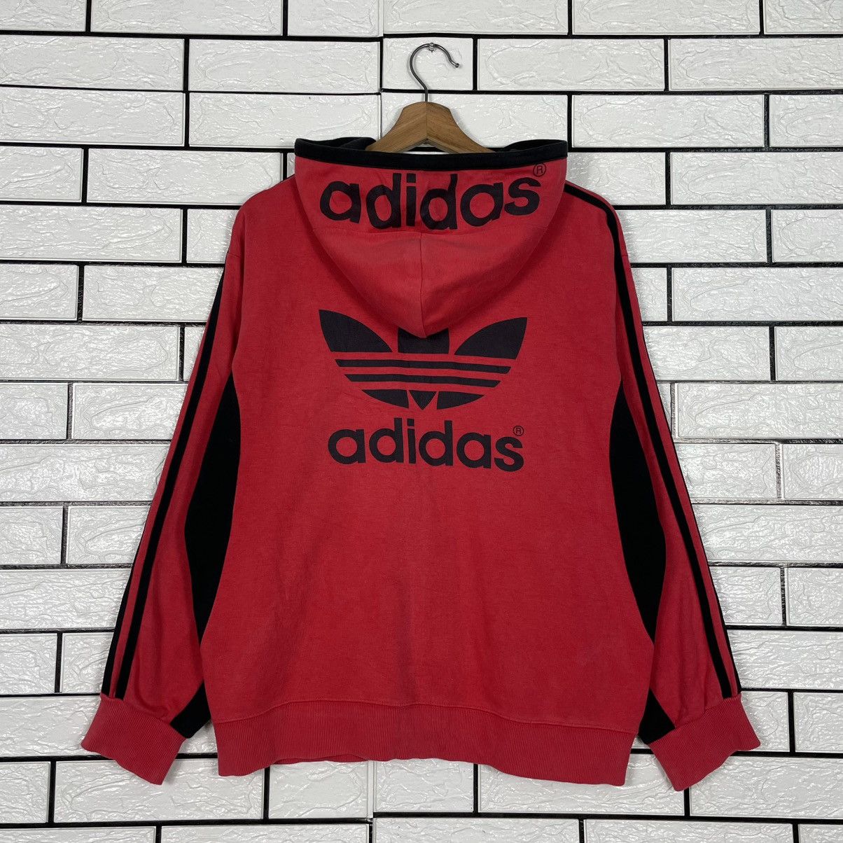 Adidas Vintage Big Logo Adidas Zipper Hoodie Size US M / EU 48-50 / 2 - 7 Thumbnail