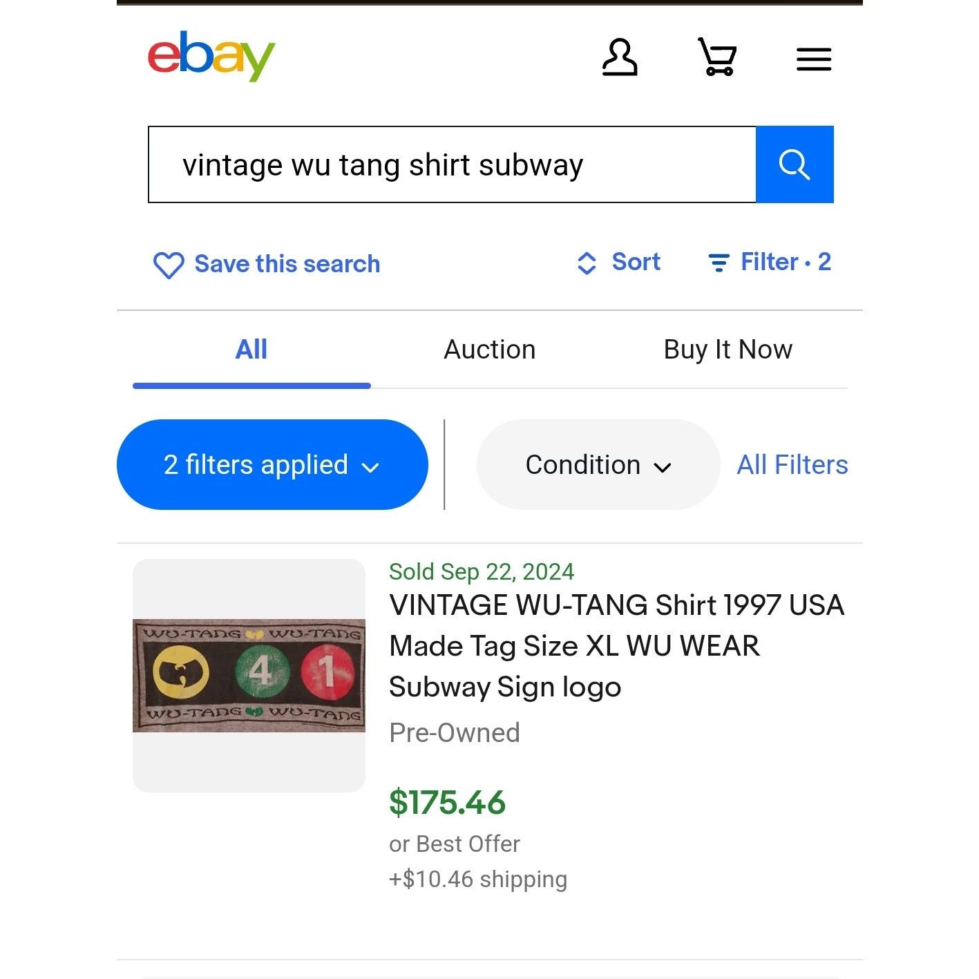 Vintage × Wu-Tang Clan Vtg Wu Tang 1997 Subway Shirt Size US XL / EU 56 / 4 - 8 Thumbnail
