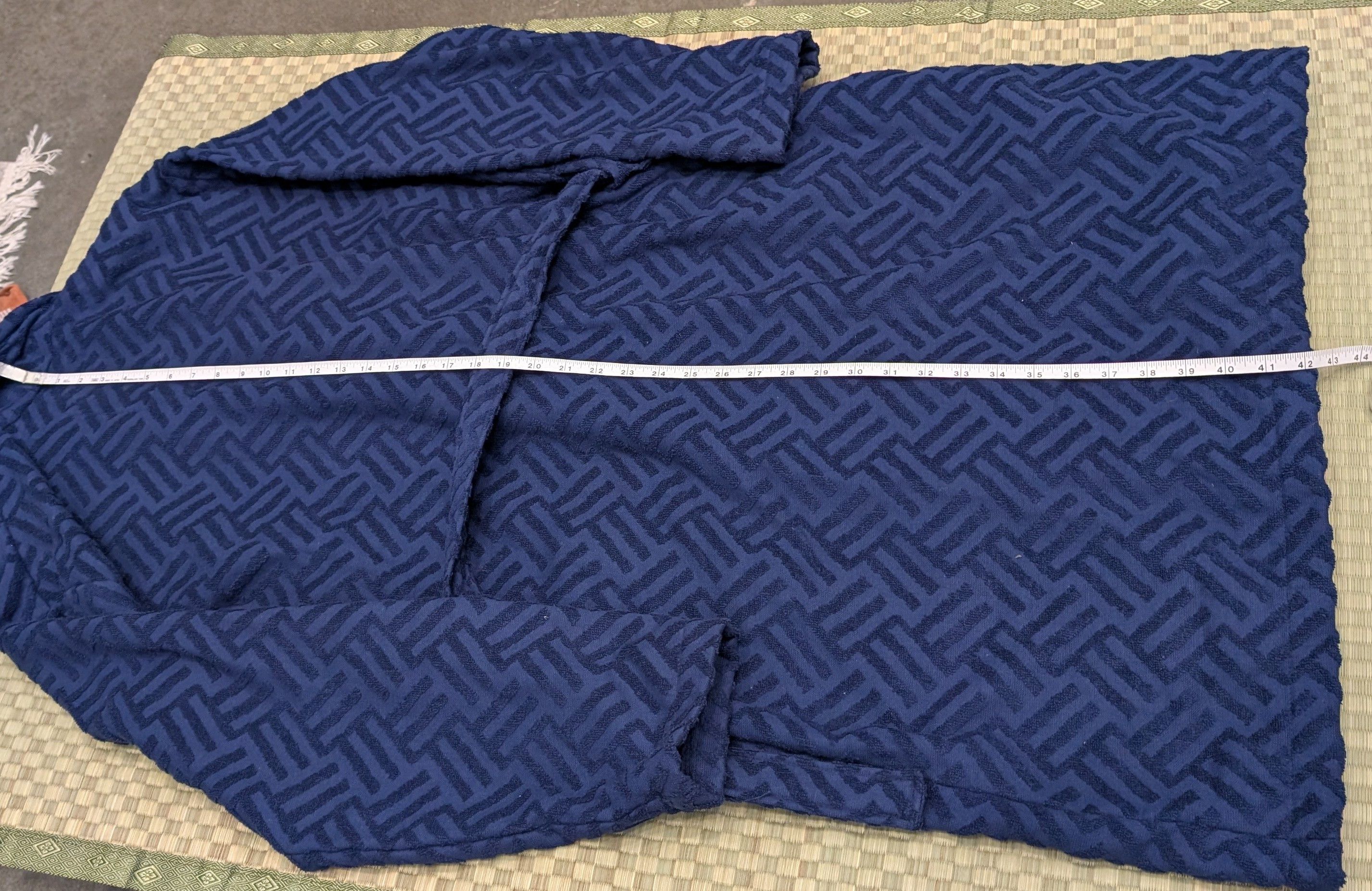 OAS OAS Double Breasted Terry Cotton Bath Robe Royal Size S/M Size ONE SIZE - 7 Thumbnail