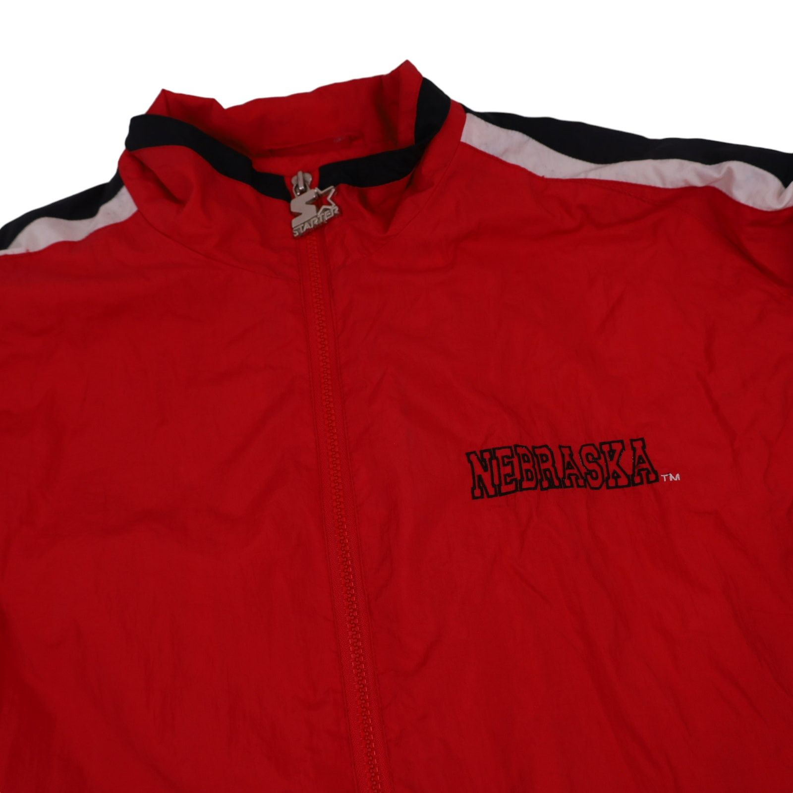NCAA × Starter × Vintage Vintage Starter Nebraska Huskers Windbreaker Jacket Size US L / EU 52-54 / 3 - 6 Thumbnail