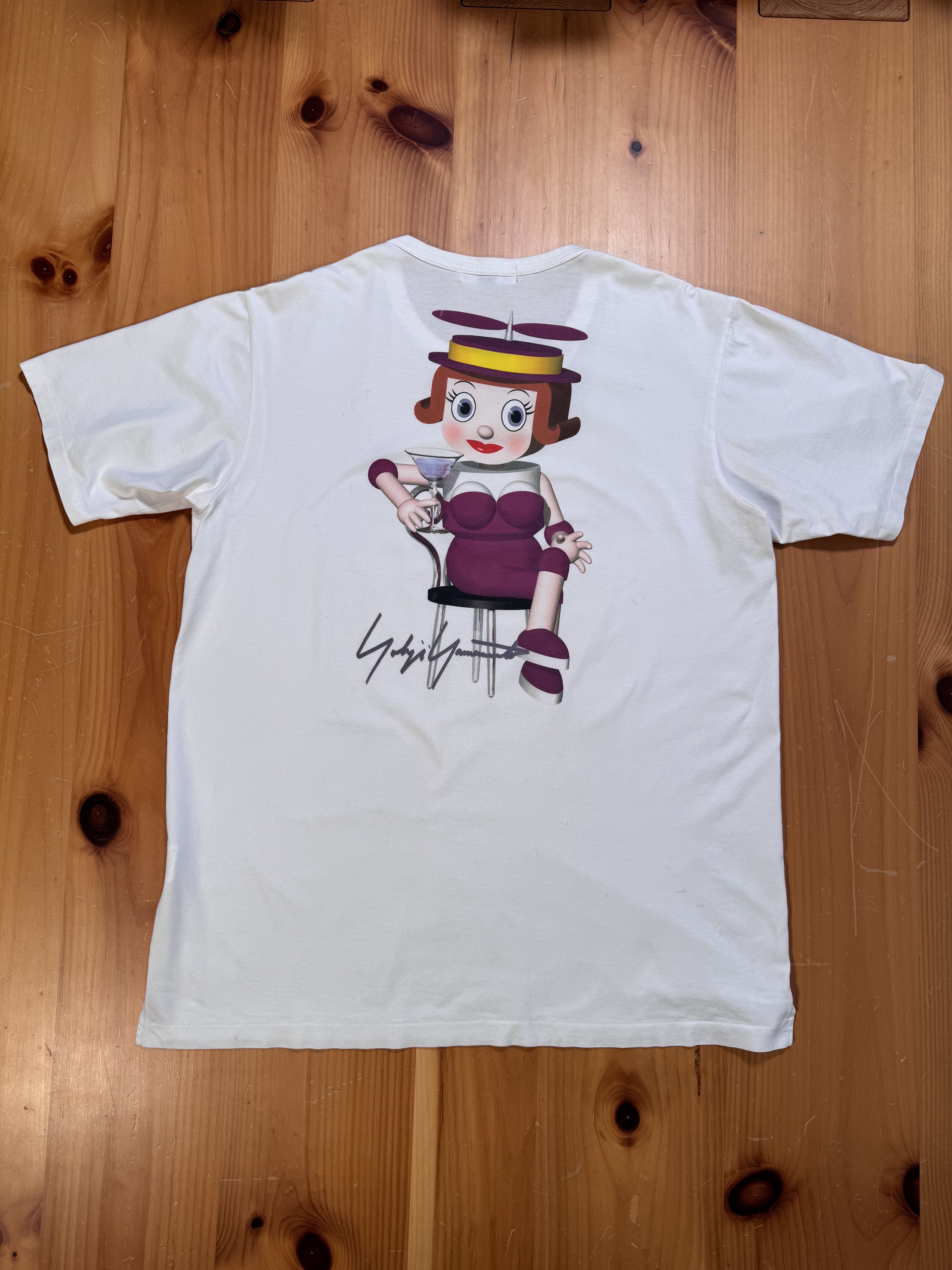 Yohji Yamamoto Yohji Yamamoto S/S 22 Woman Graphic Print Tee | Grailed