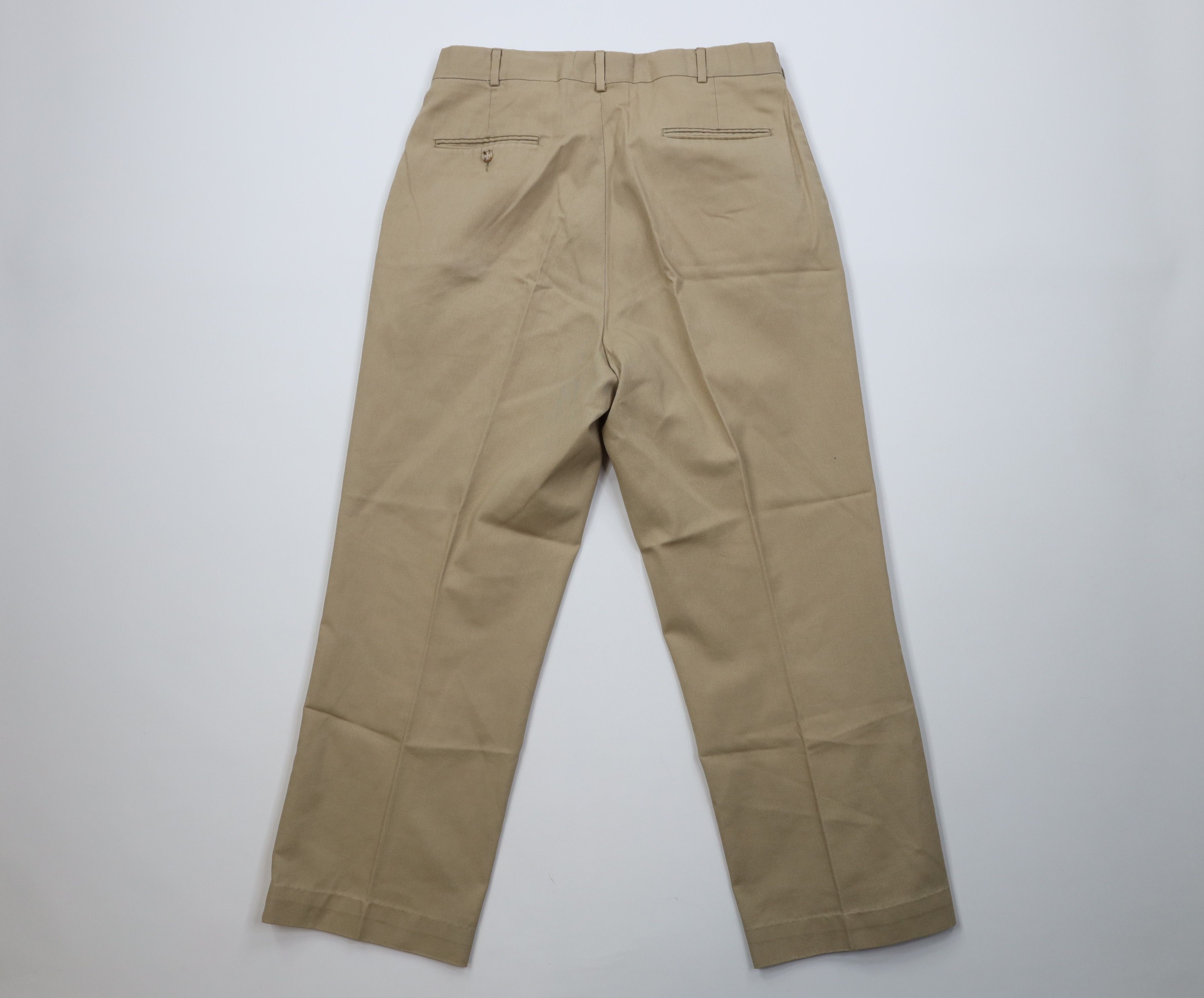 Vintage Vintage 70s Streetwear Wide Leg Chino Pants Trousers Tan Size US 34 / EU 50 - 10 Thumbnail